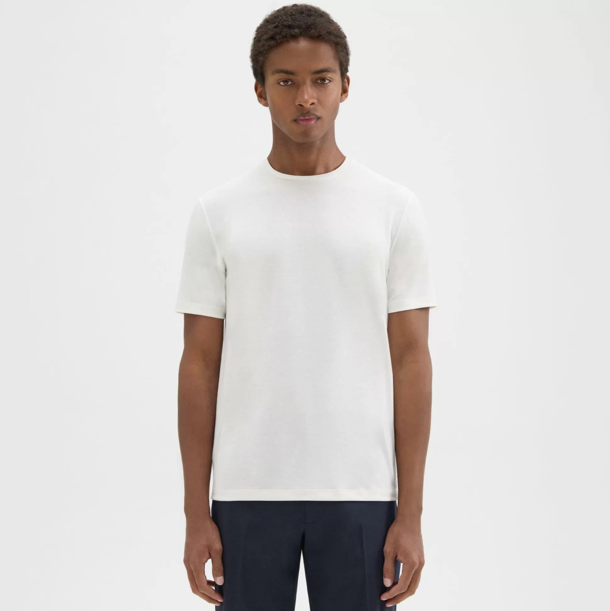 Theory Dorian Tee In Active Knit-Men T-shirts + Polos