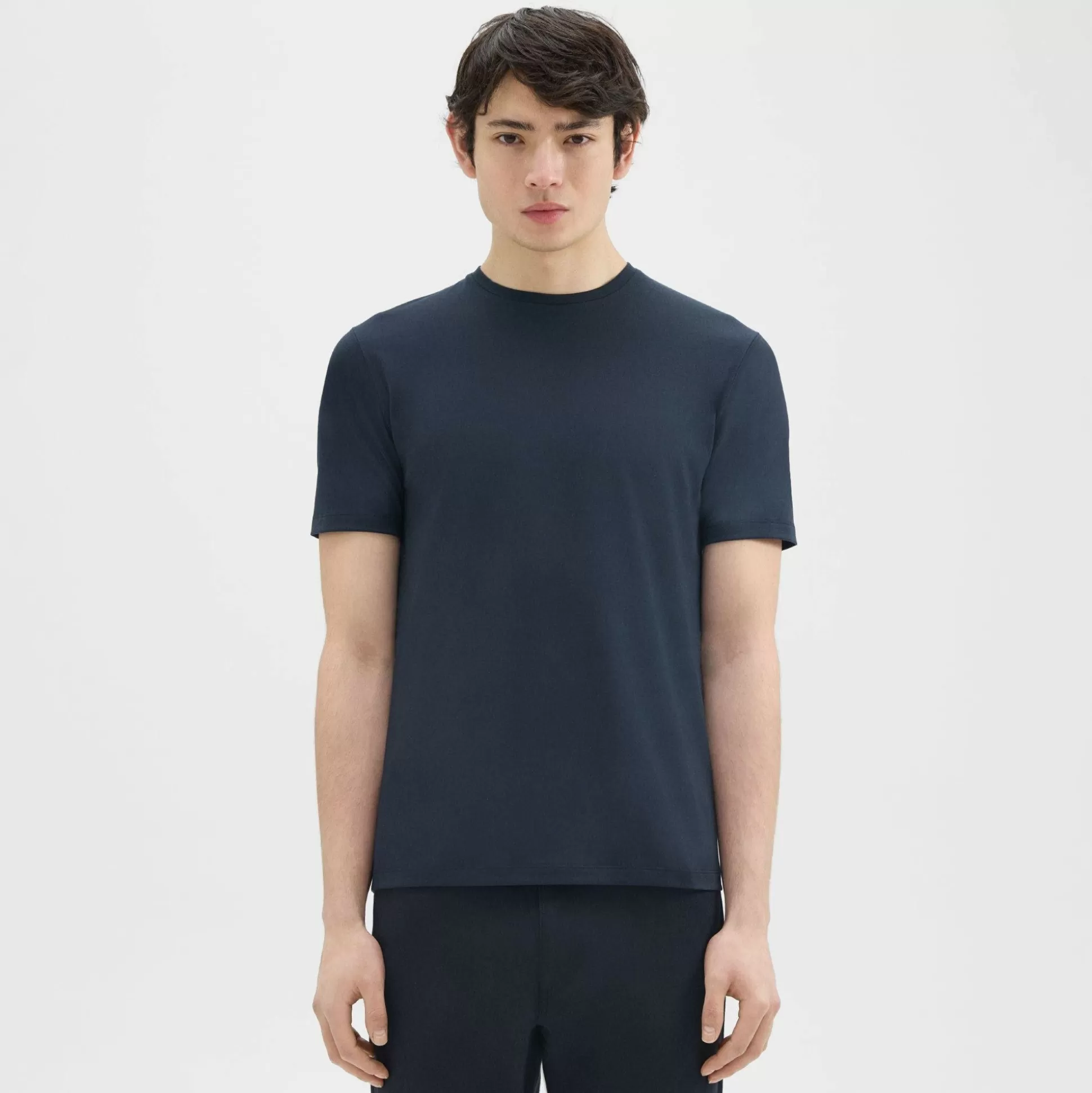 Theory Dorian Tee In Active Knit-Men T-shirts + Polos