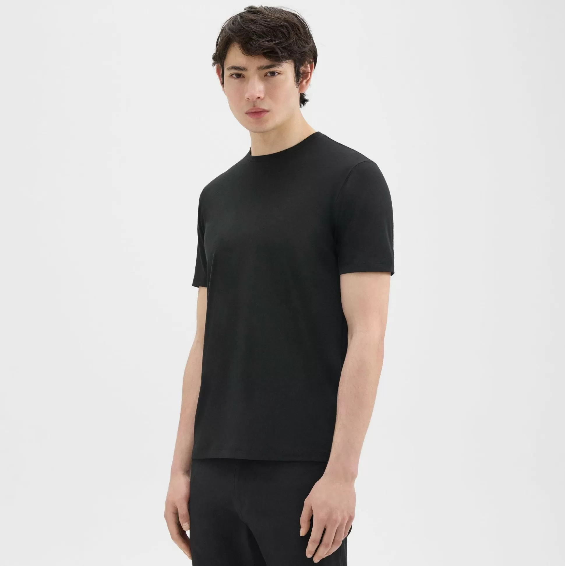 Theory Dorian Tee In Active Knit-Men T-shirts + Polos