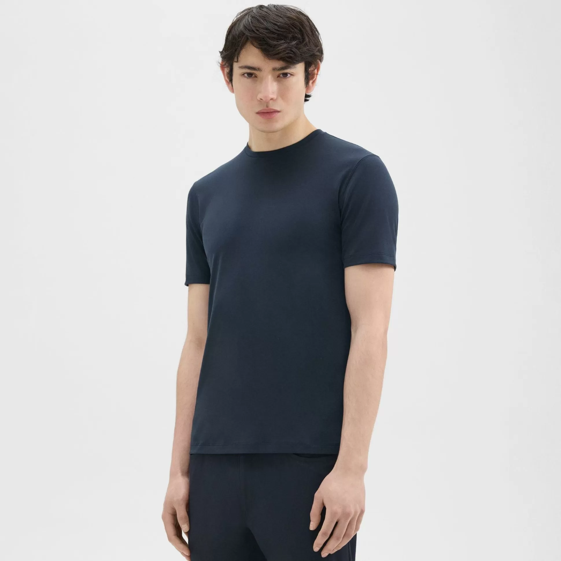 Theory Dorian Tee In Active Knit-Men T-shirts + Polos