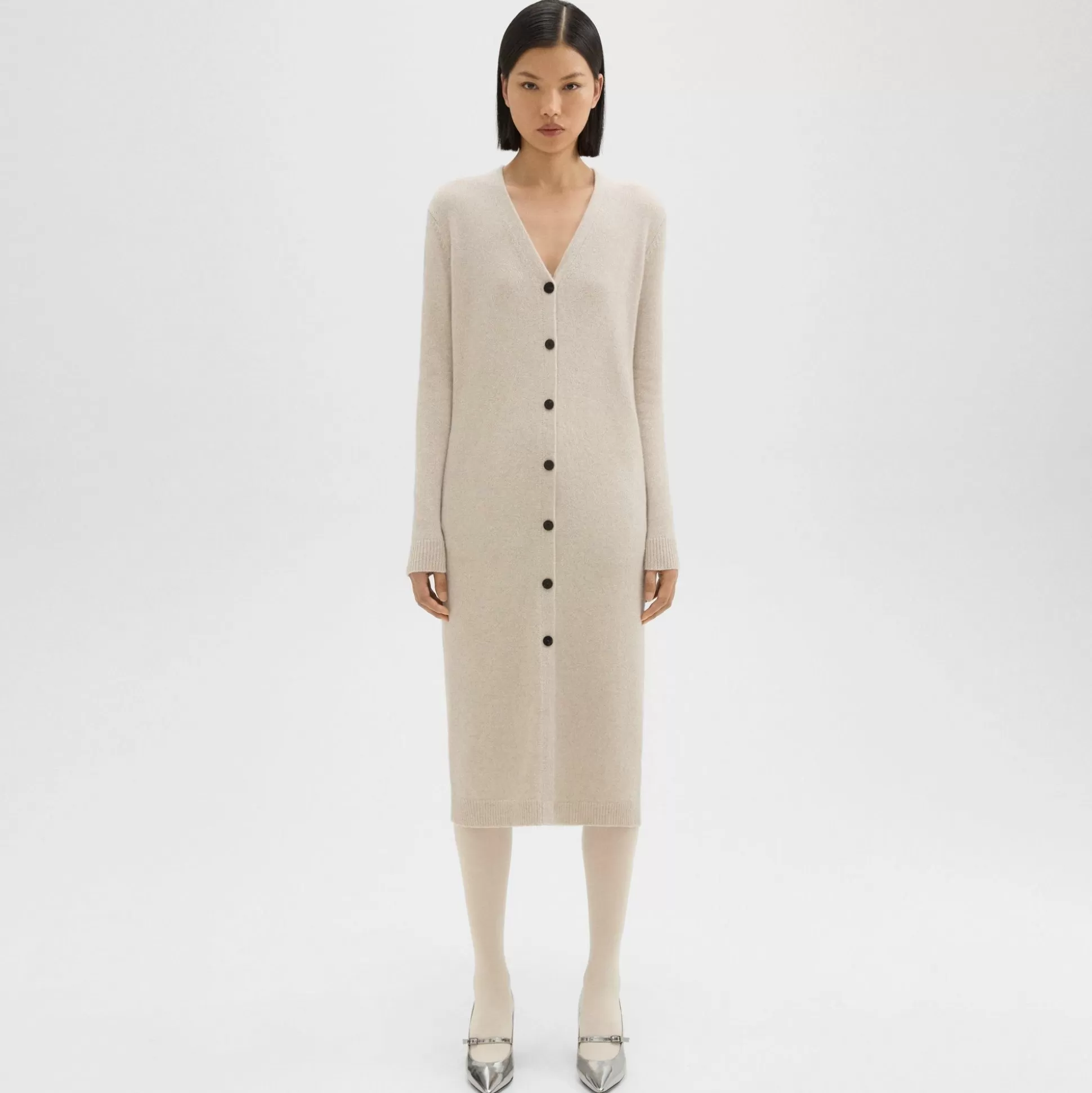 Theory Duster Cardigan In Recycled Wool-Cashmere-Women Sweaters + Cardigans