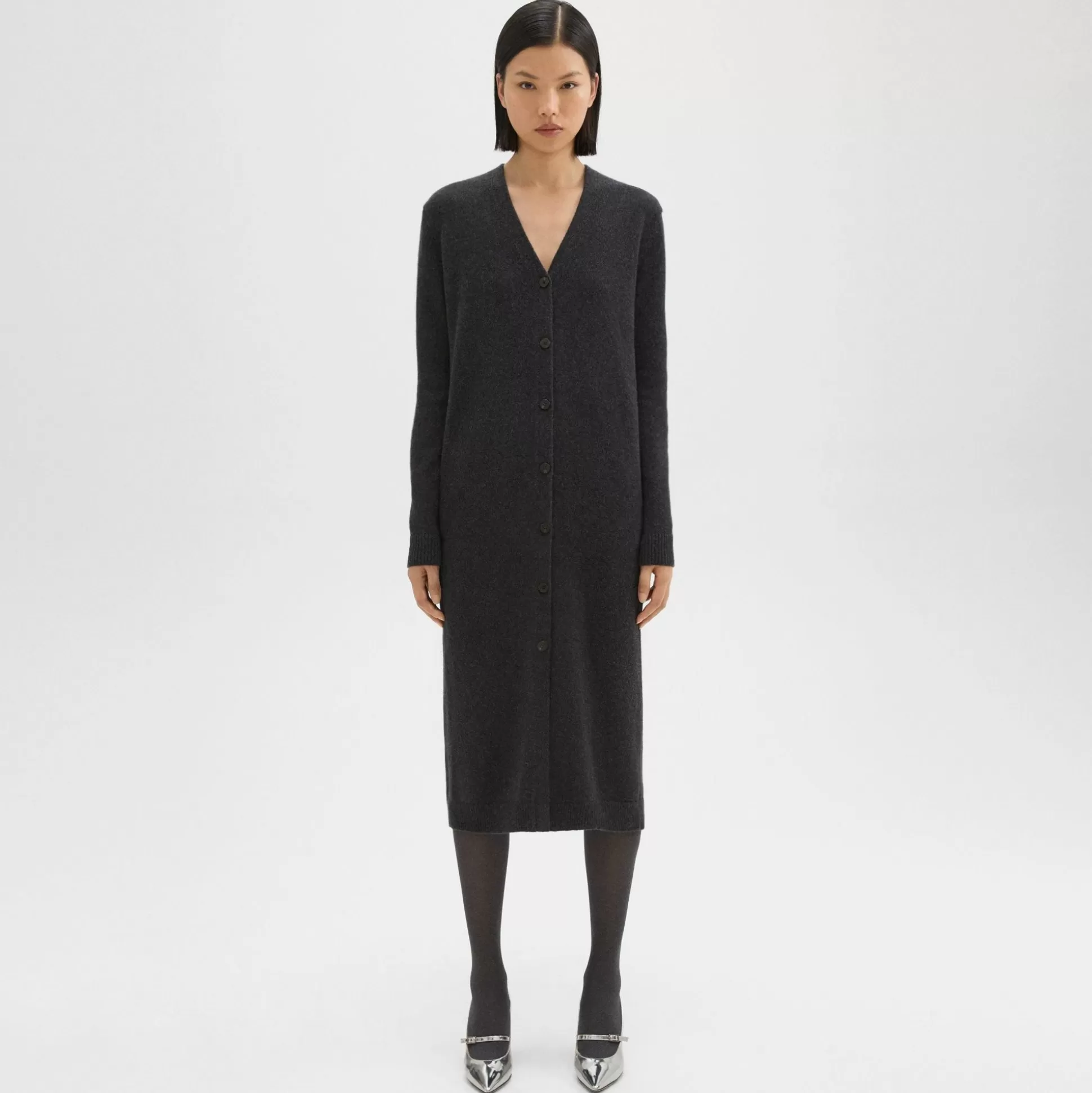 Theory Duster Cardigan In Recycled Wool-Cashmere-Women Sweaters + Cardigans