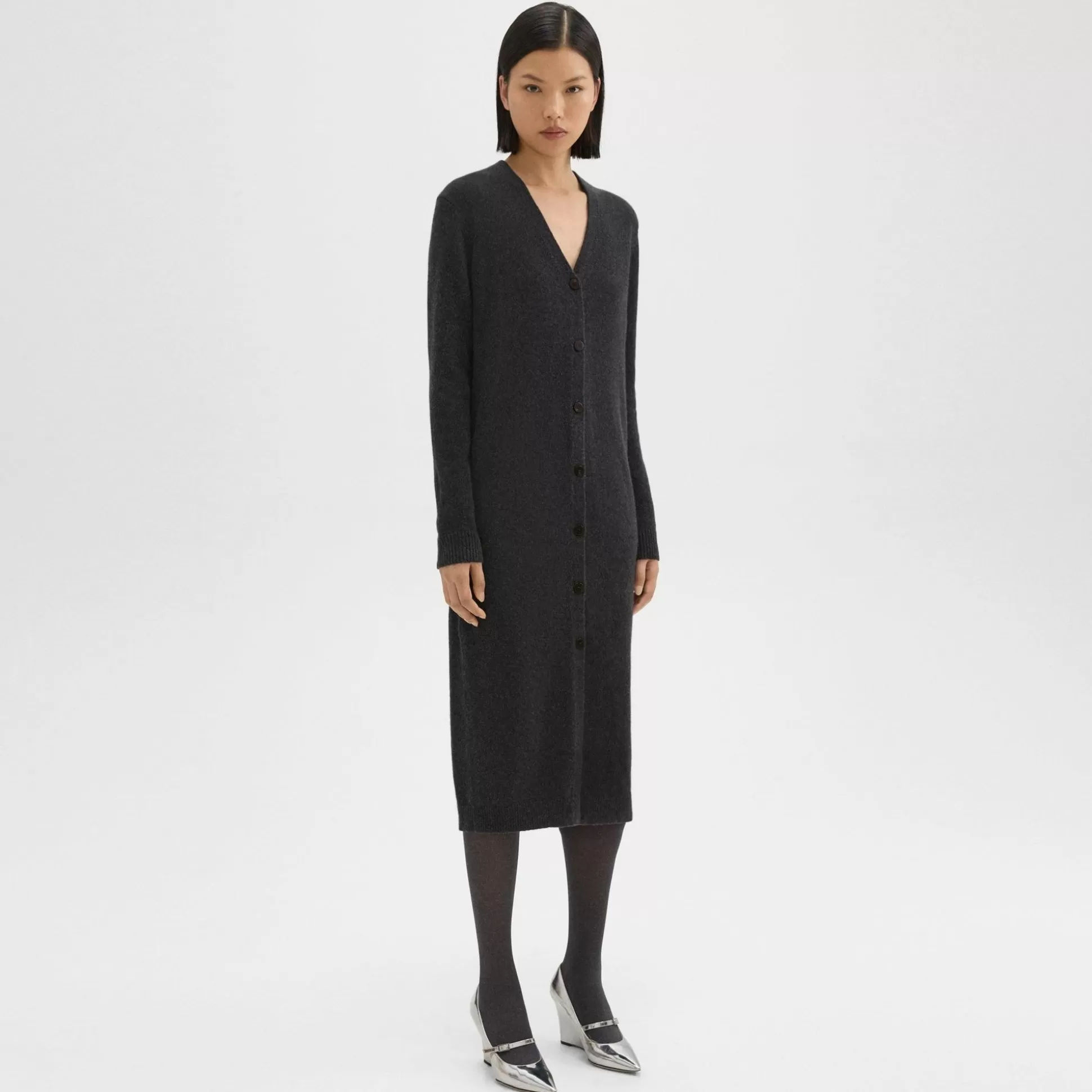 Theory Duster Cardigan In Recycled Wool-Cashmere-Women Sweaters + Cardigans