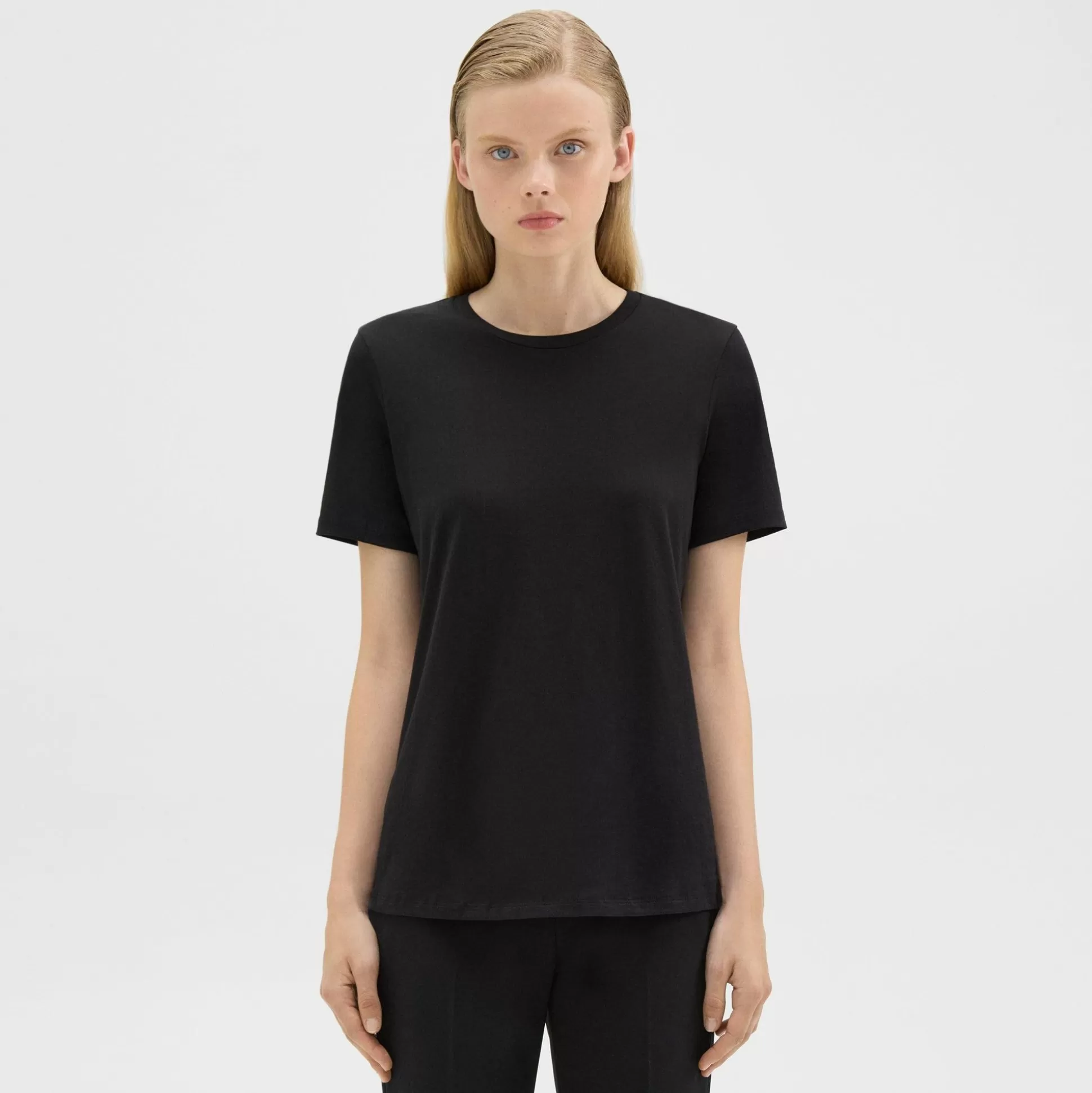 Theory Easy Tee In Organic Cotton-Women T-Shirts