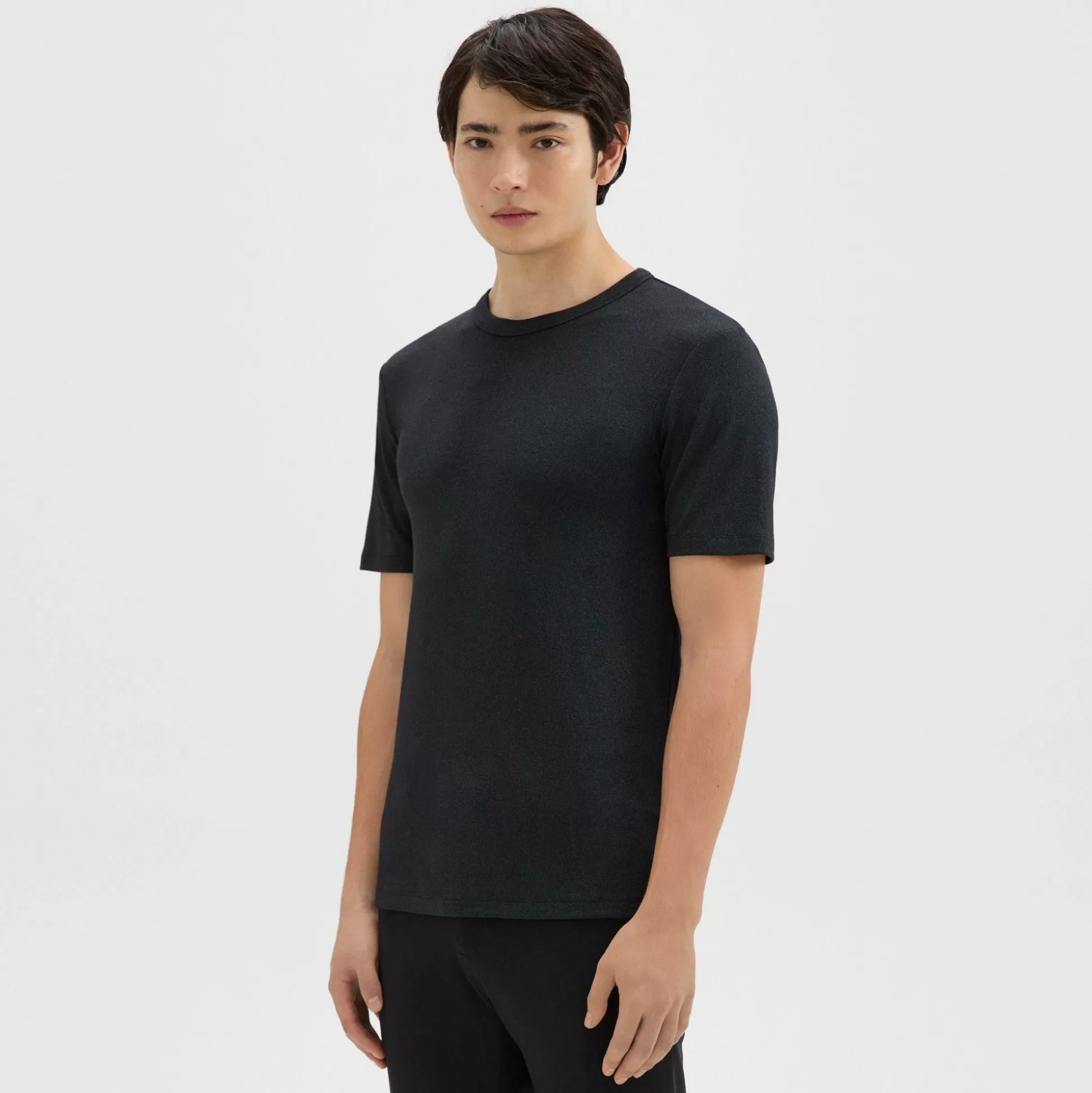 Theory Essential Tee In Anemone Modal Jersey-Men T-shirts + Polos