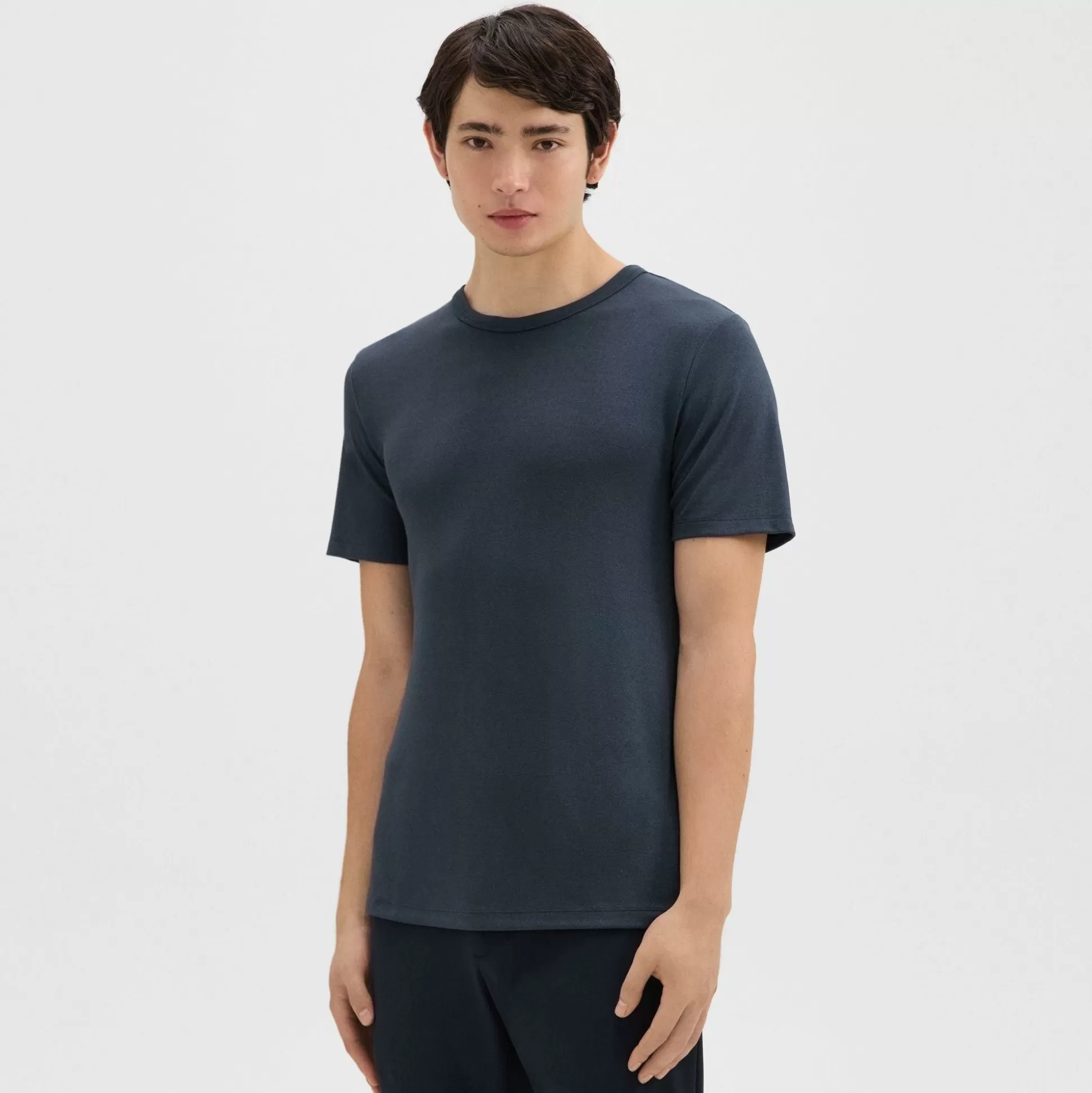 Theory Essential Tee In Anemone Modal Jersey-Men T-shirts + Polos