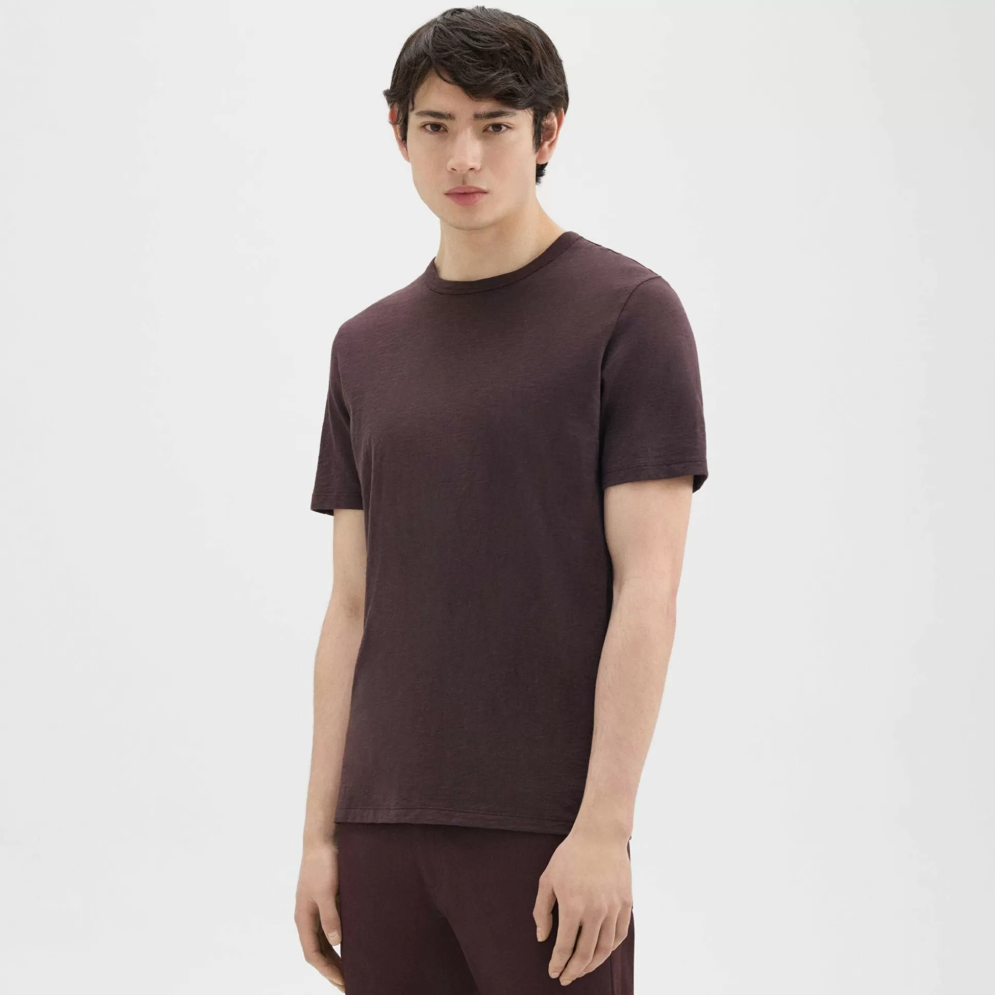 Theory Essential Tee In Cosmos Slub Cotton-Men T-shirts + Polos