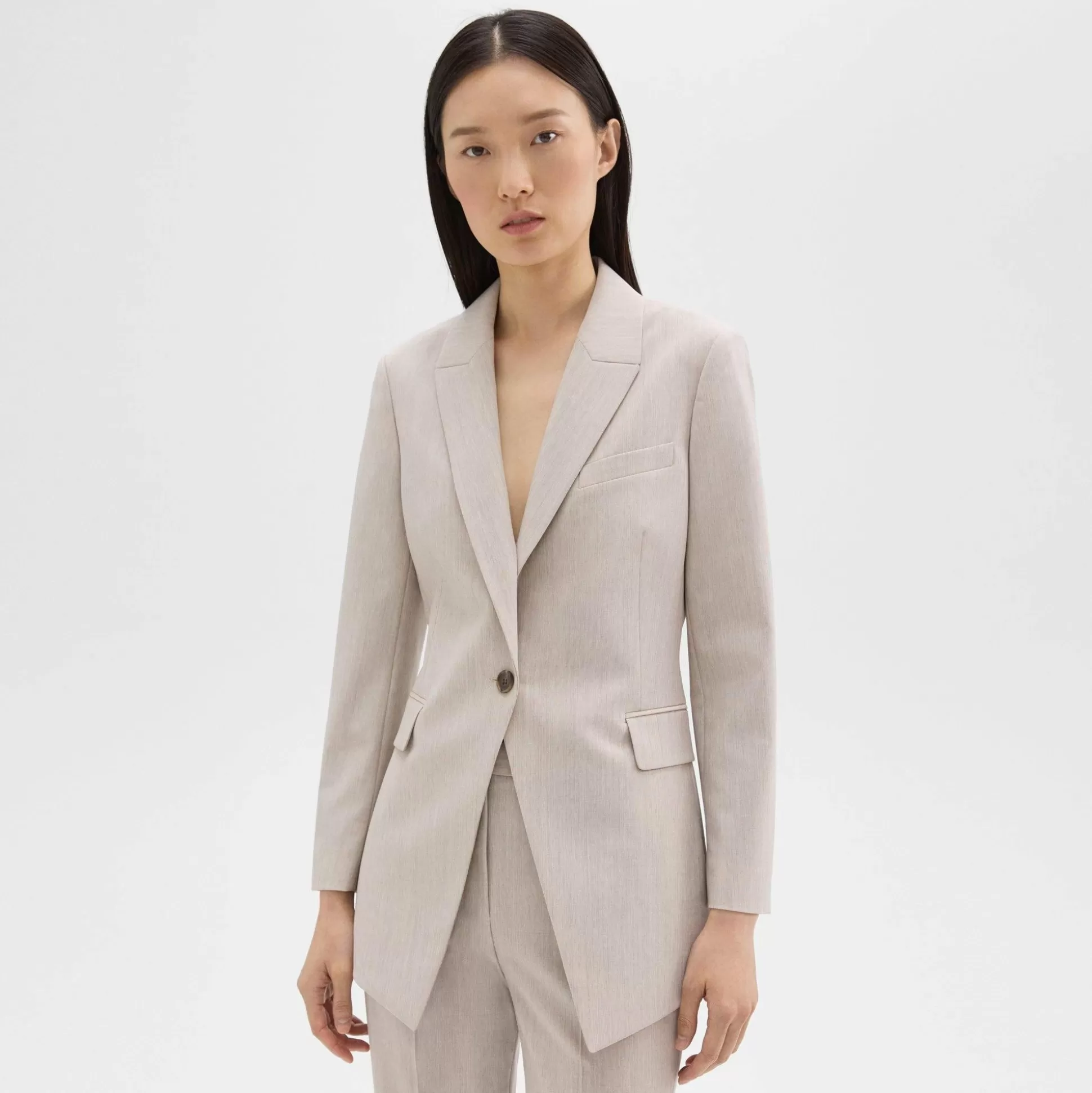 Theory Etiennette Blazer In Good Wool-Women Suits | Blazers + Jackets