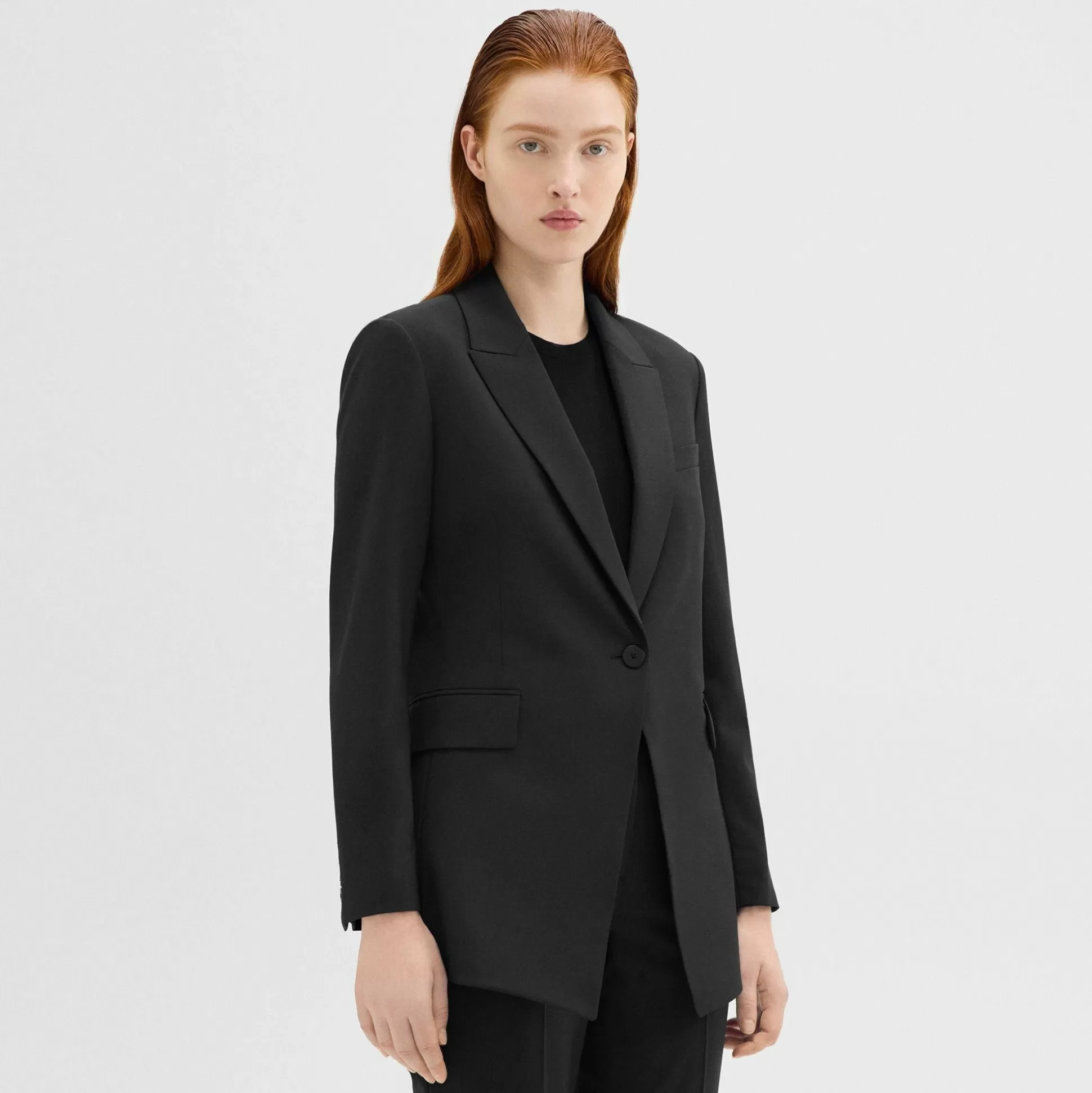 Theory Etiennette Blazer In Good Wool-Women Suits | Blazers + Jackets