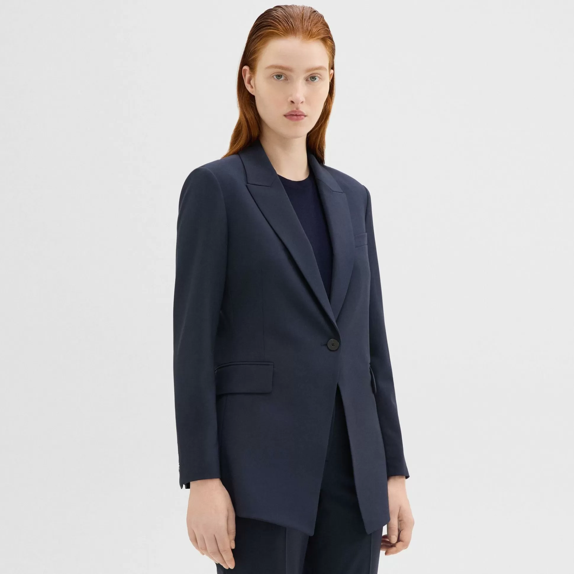 Theory Etiennette Blazer In Good Wool-Women Suits | Blazers + Jackets