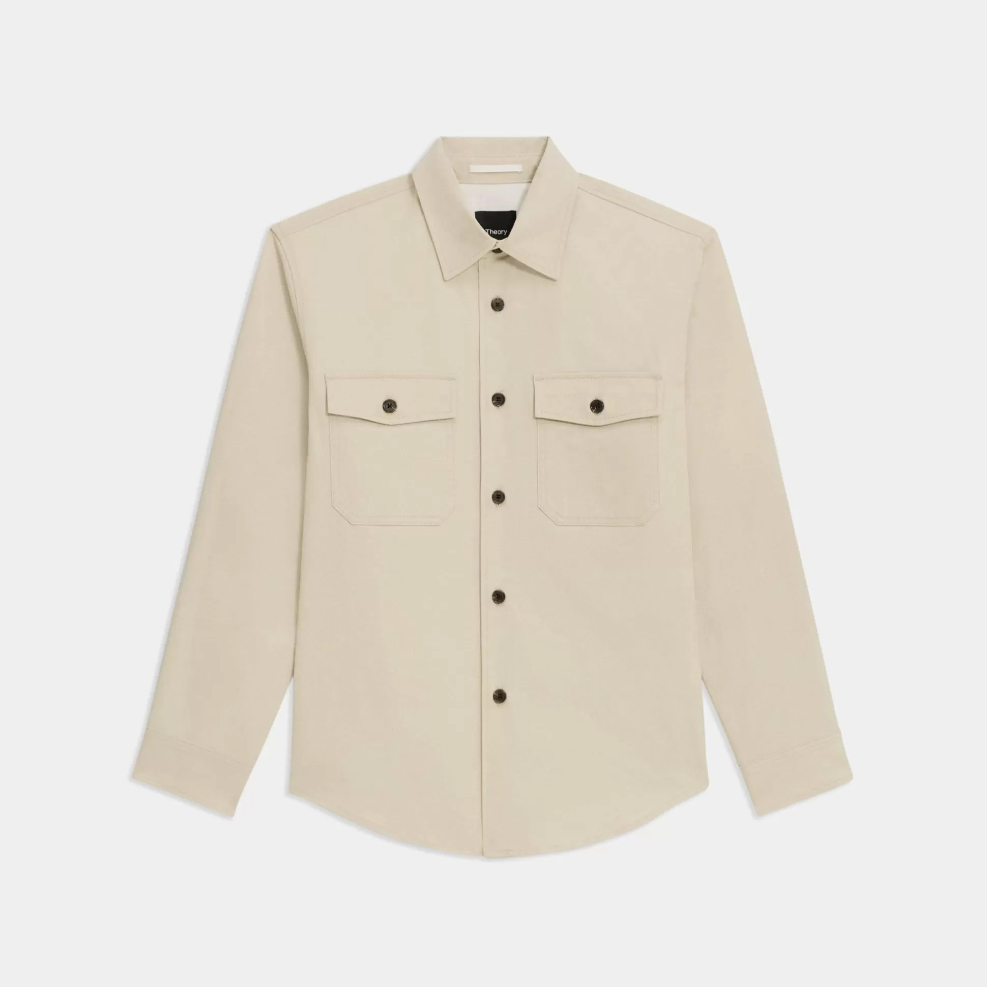 Theory Garvin Shirt Jacket In Organic Cotton-Men Shirts