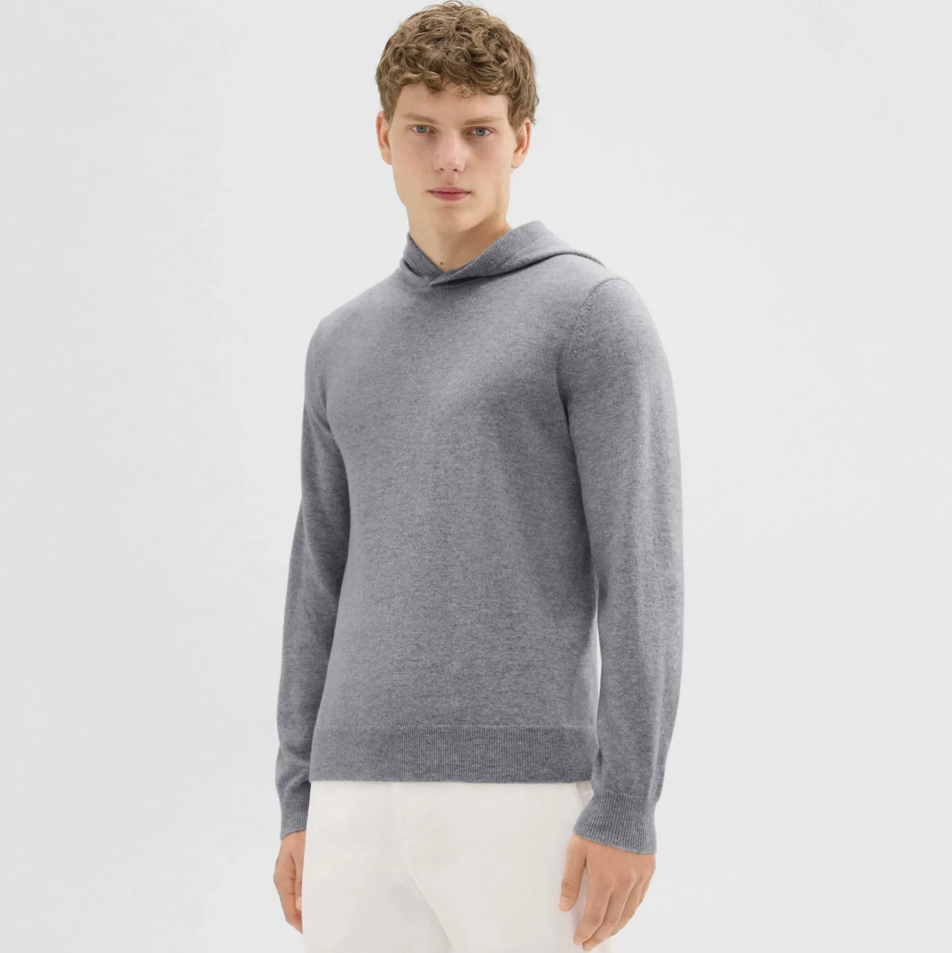 Theory Hilles Hoodie In Cashmere-Men Sweaters + Cardigans | Sweatshirts + Hoodies