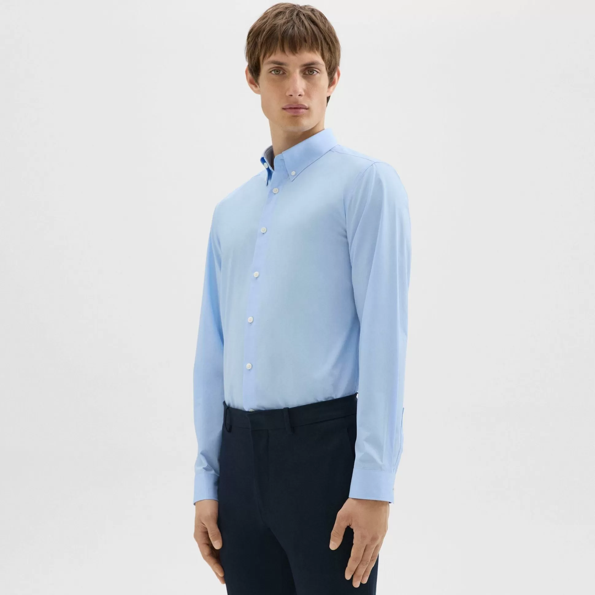 Theory Hugh Shirt In Cotton-Men Shirts