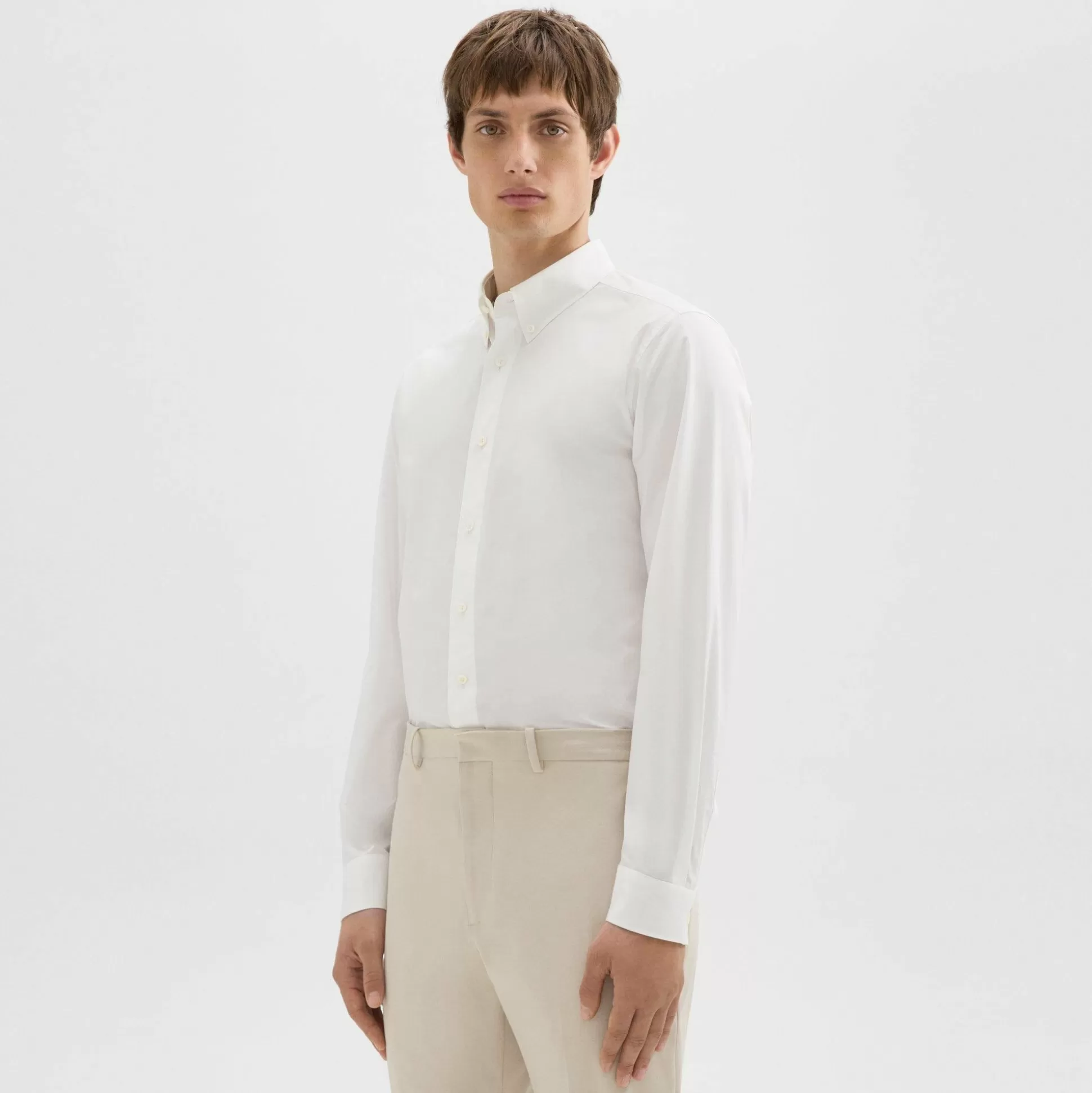 Theory Hugh Shirt In Cotton-Men Shirts