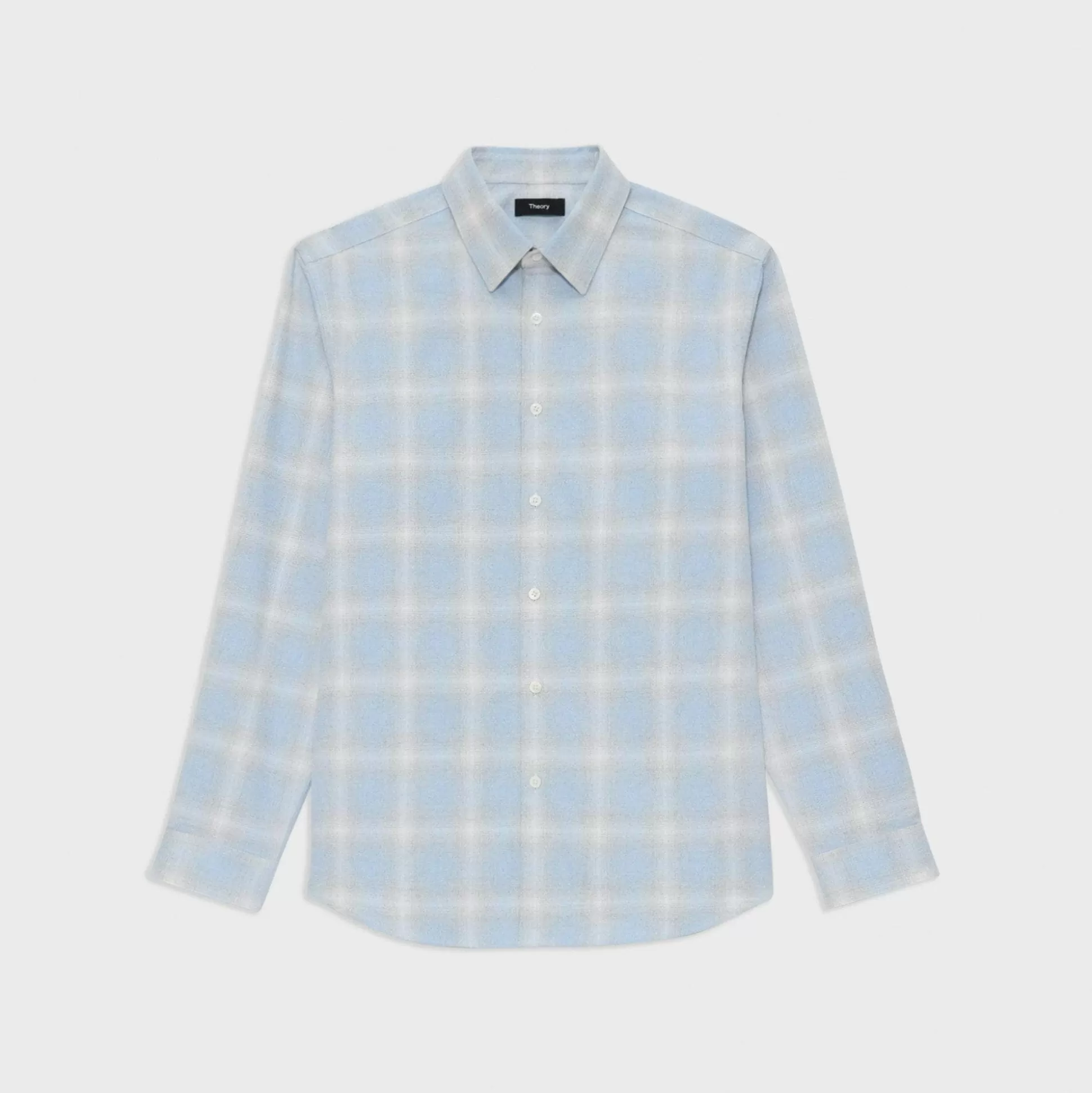 Theory Irving Shirt In Cotton-Blend Flannel-Men Shirts