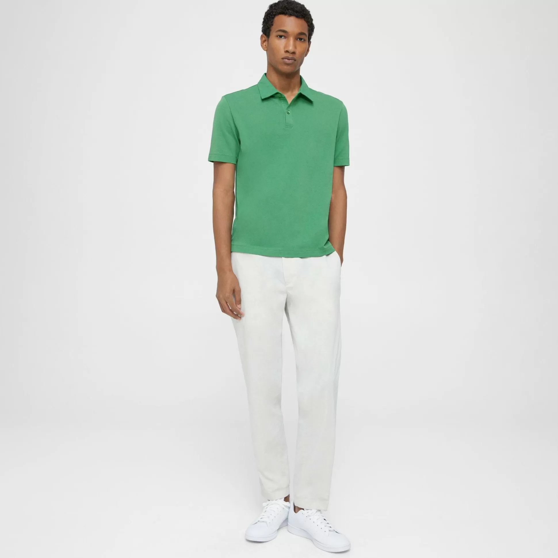 Theory Joffrey Polo Shirt In Function Pique-Men T-shirts + Polos