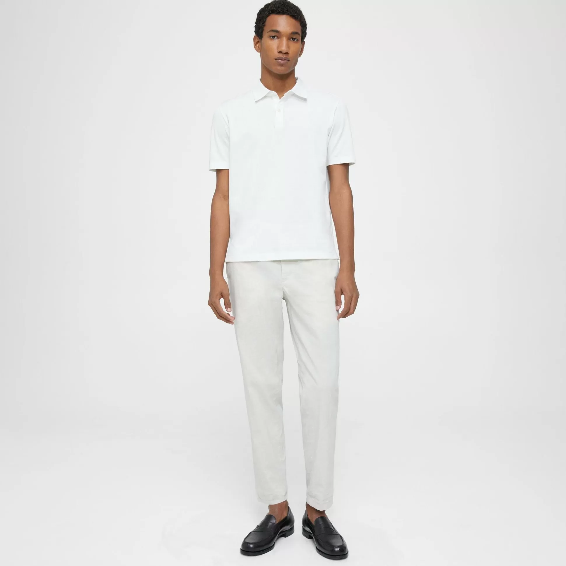 Theory Joffrey Polo Shirt In Function Pique-Men T-shirts + Polos