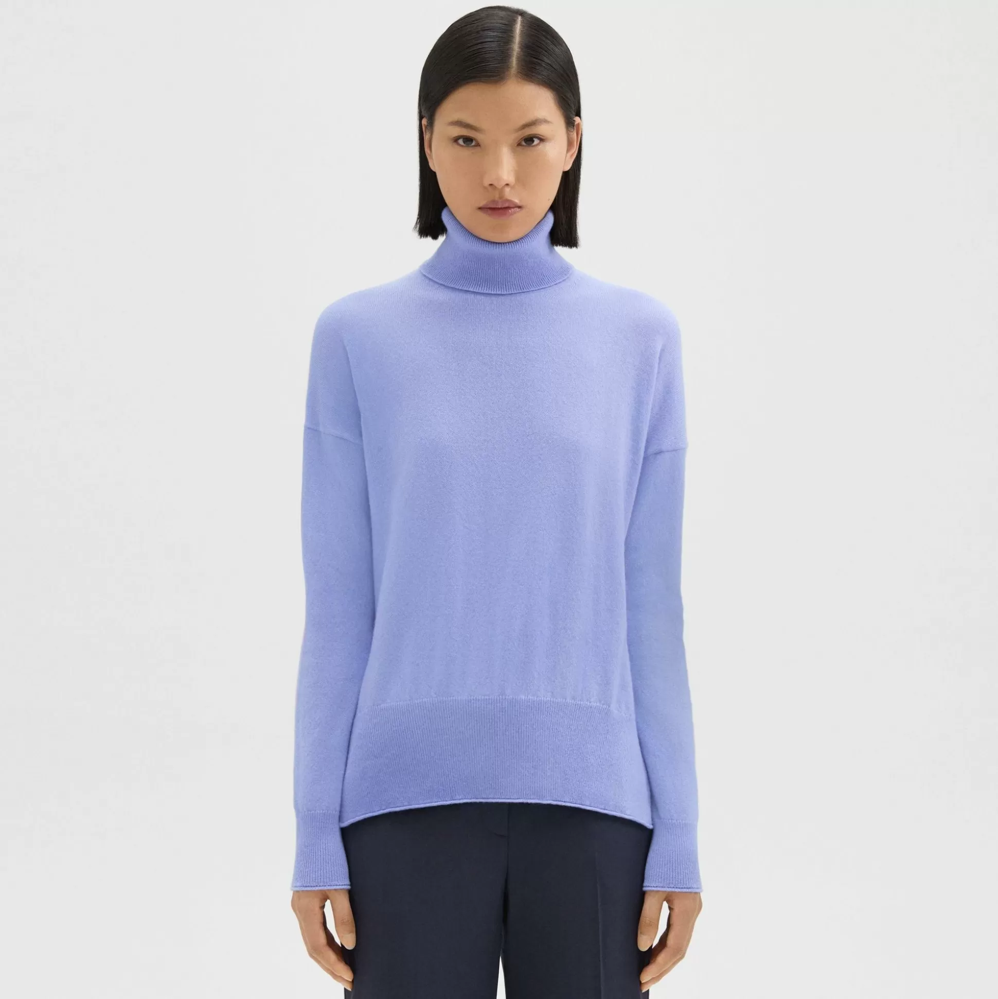 Theory Karenia Turtleneck Sweater In Cashmere-Women Sweaters + Cardigans