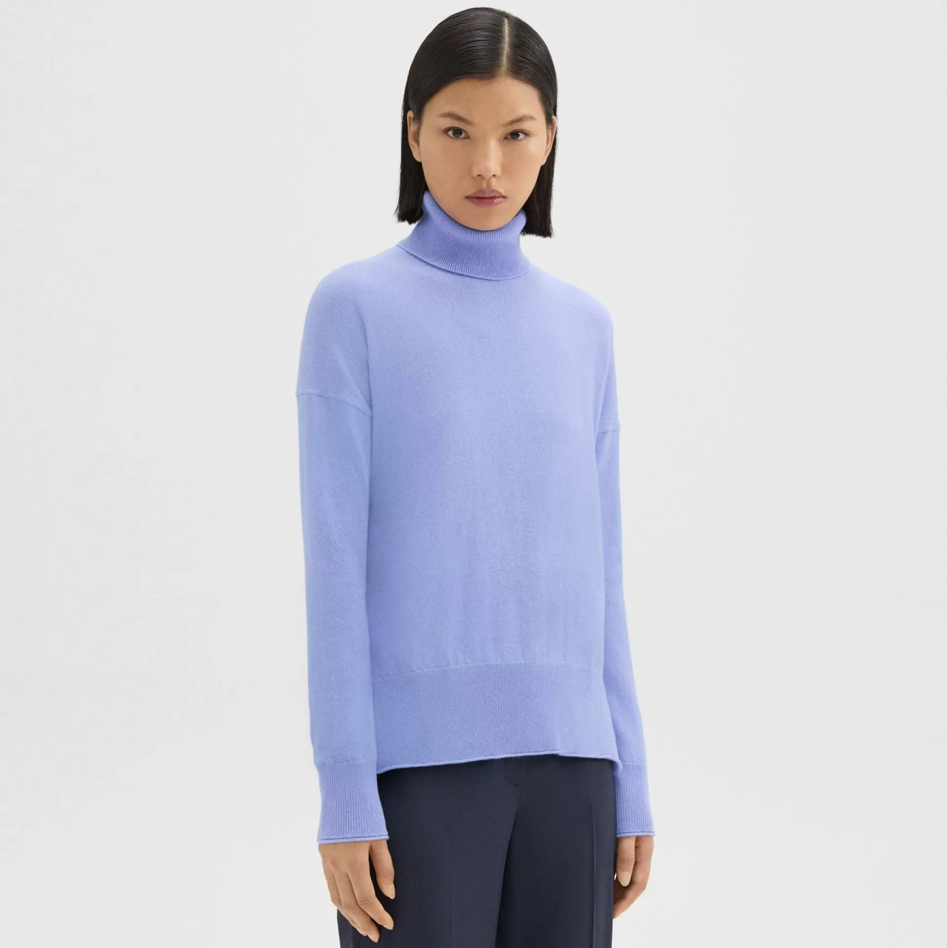 Theory Karenia Turtleneck Sweater In Cashmere-Women Sweaters + Cardigans