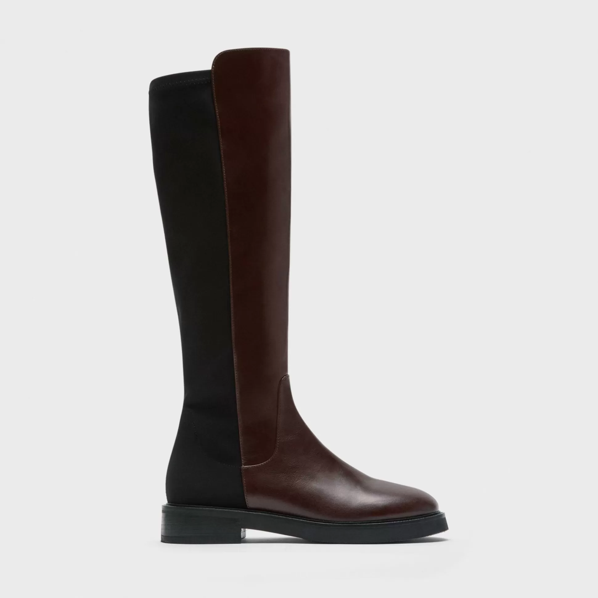 Theory Knee-High Pull-On Boot In Leather-Women Shoes