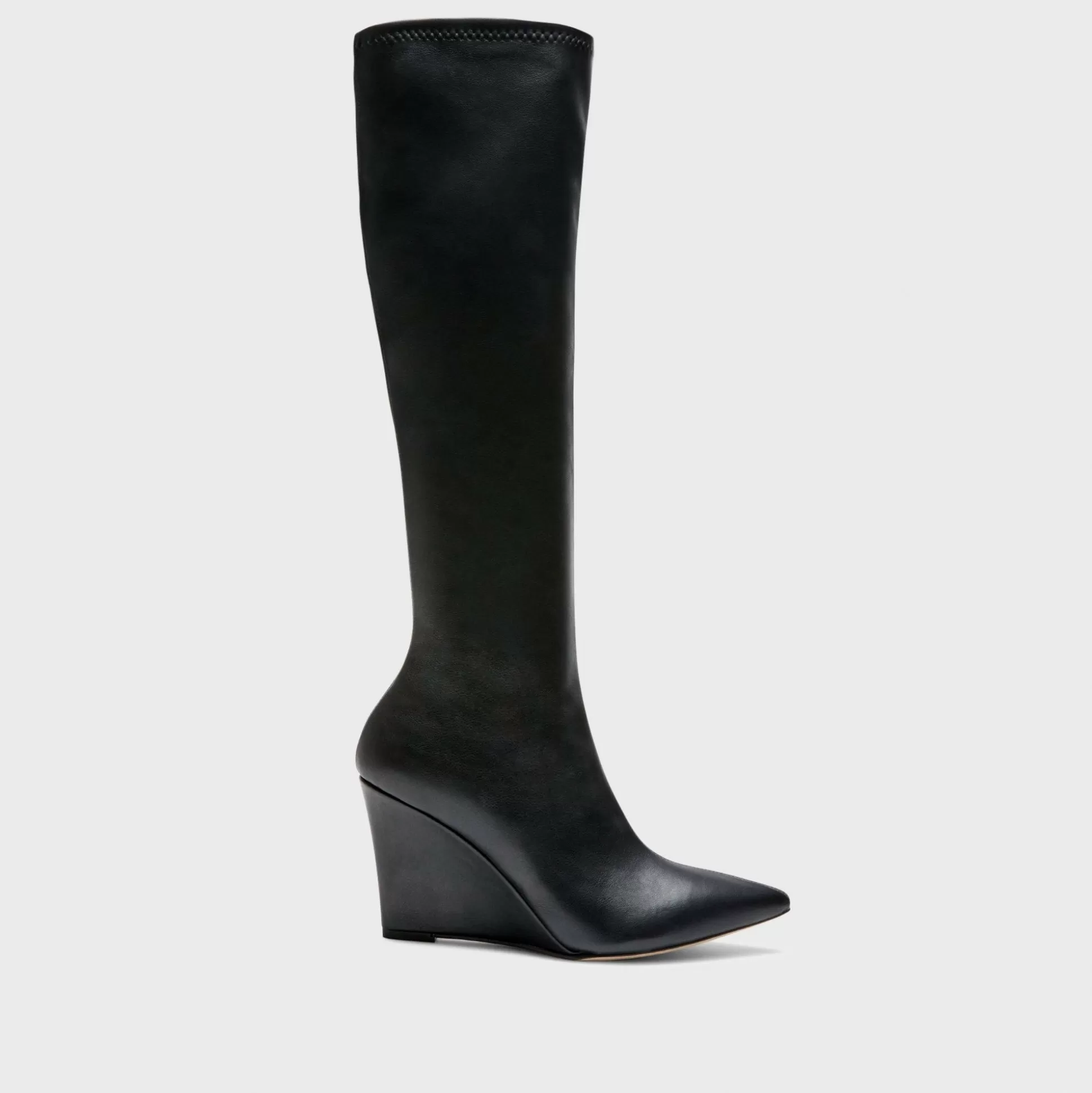 Theory Knee-High Wedge Boot In Leather-Women Shoes