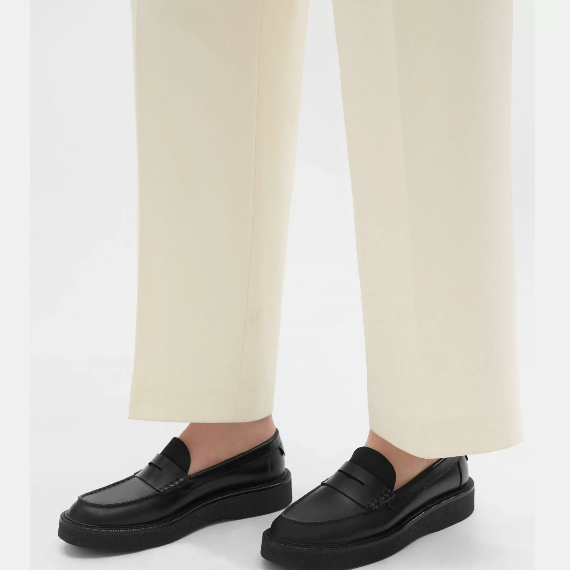 Theory Leather Loafer-Women Shoes