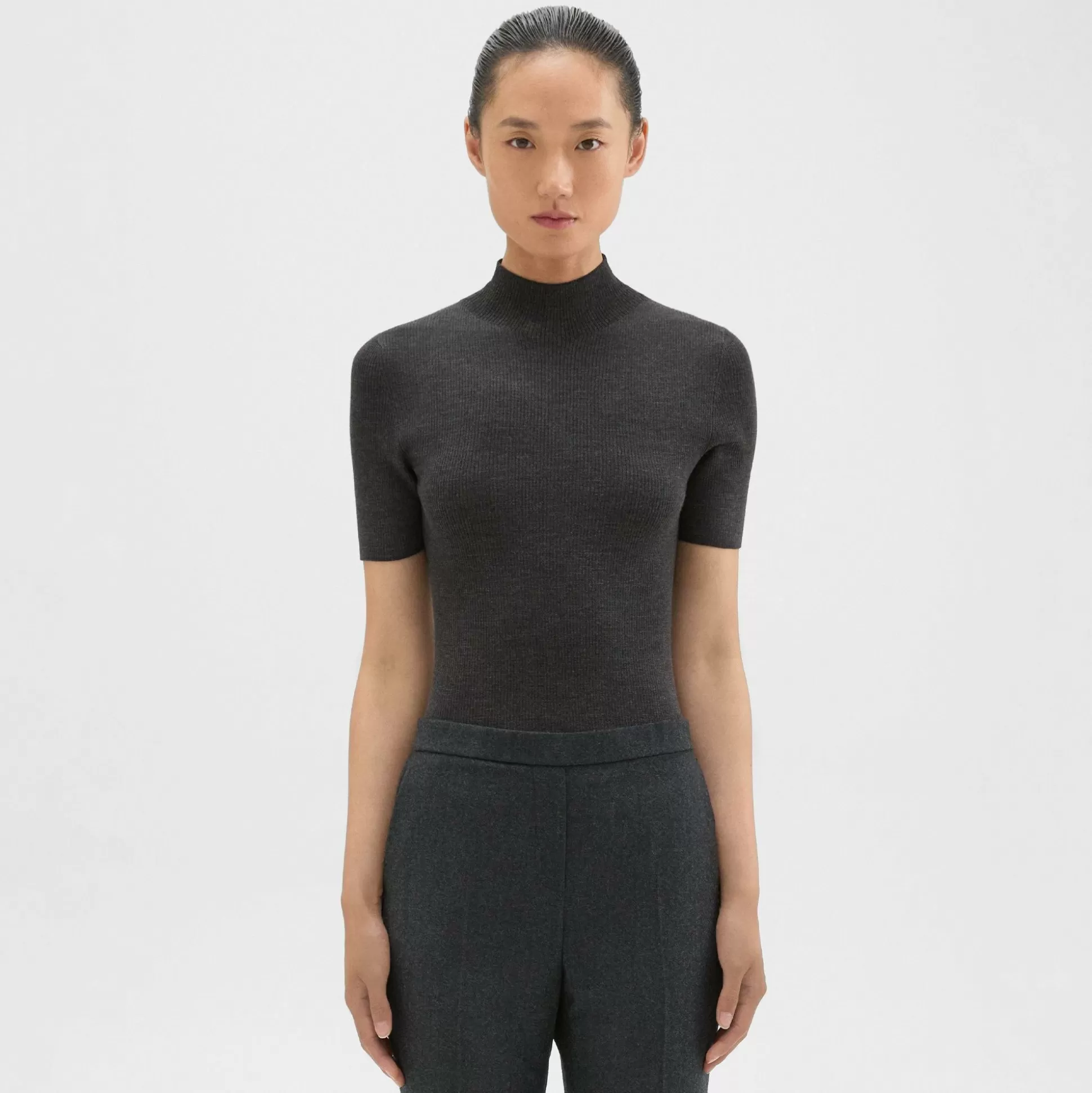 Theory Leenda Turtleneck Sweater In Regal Wool-Women Sweaters + Cardigans