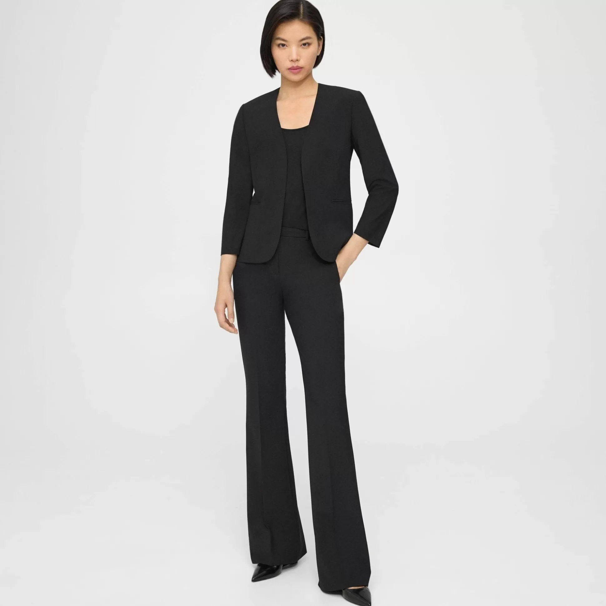 Theory Lindrayia Blazer In Good Wool-Women Suits | Blazers + Jackets