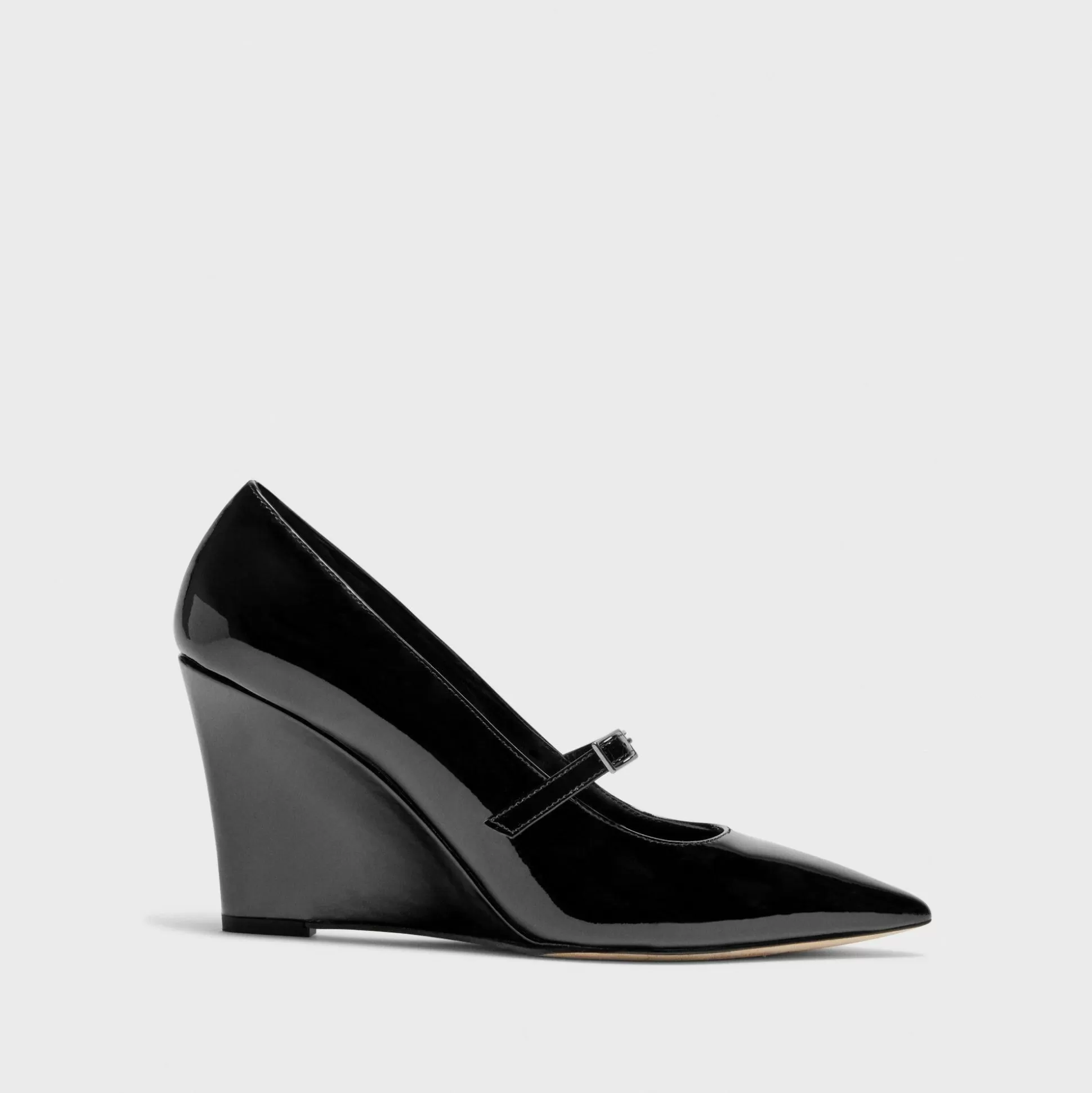 Theory Mary Jane Wedge In Patent Leather-Women Shoes