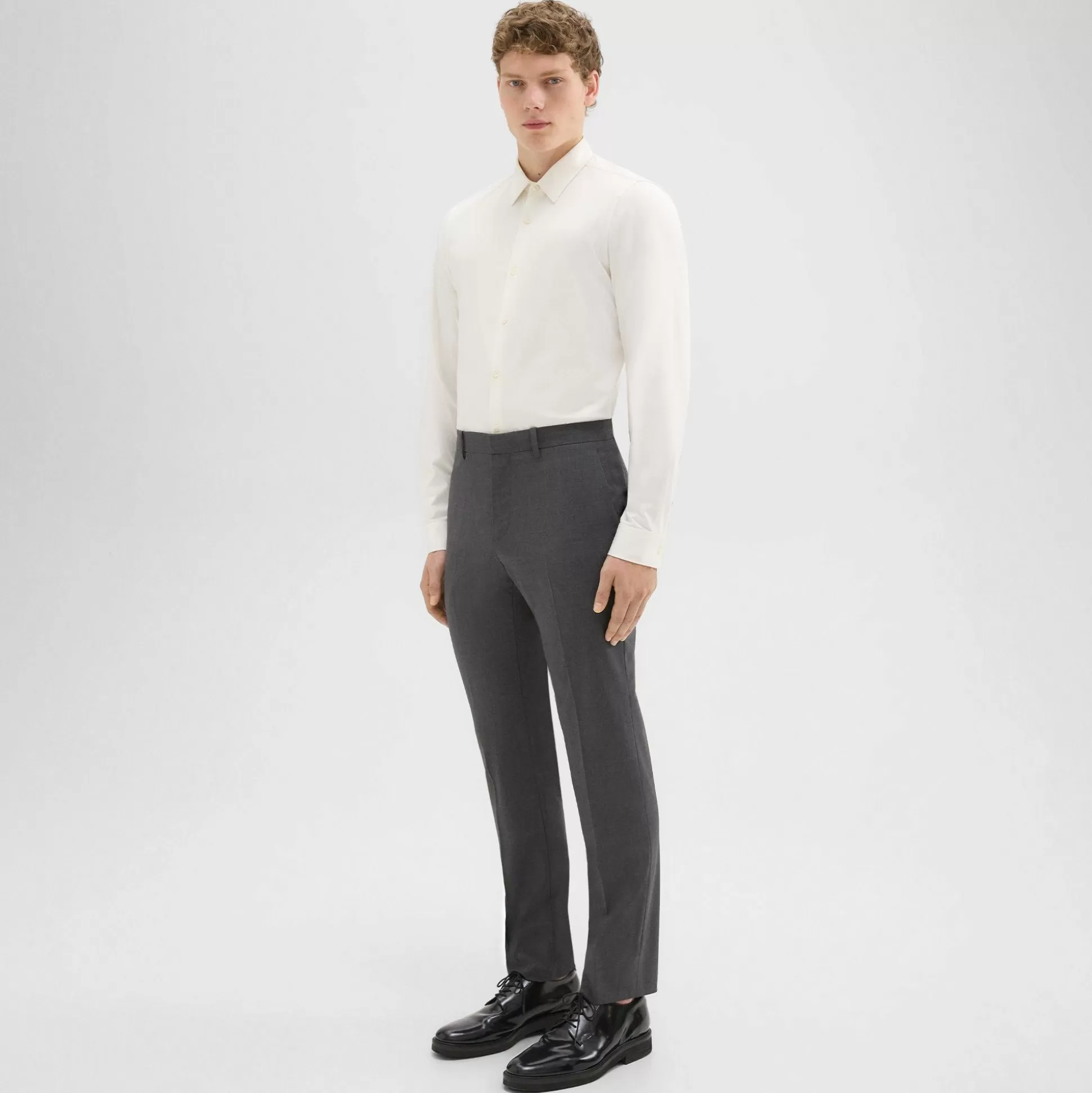 Theory Mayer Pant In Stretch Wool-Men Suits | Pants