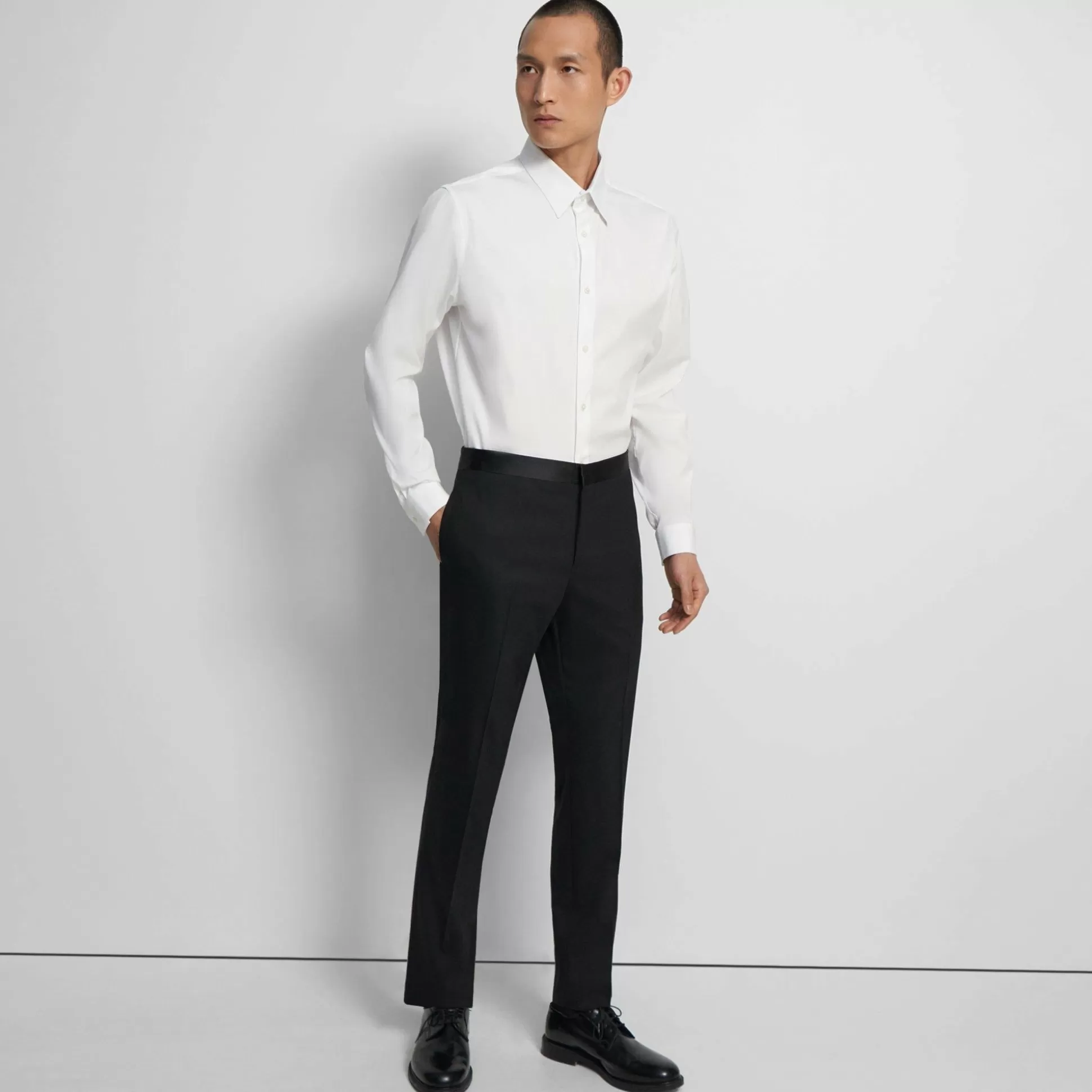 Theory Mayer Tuxedo Pant In Stretch Wool-Men Suits | Pants