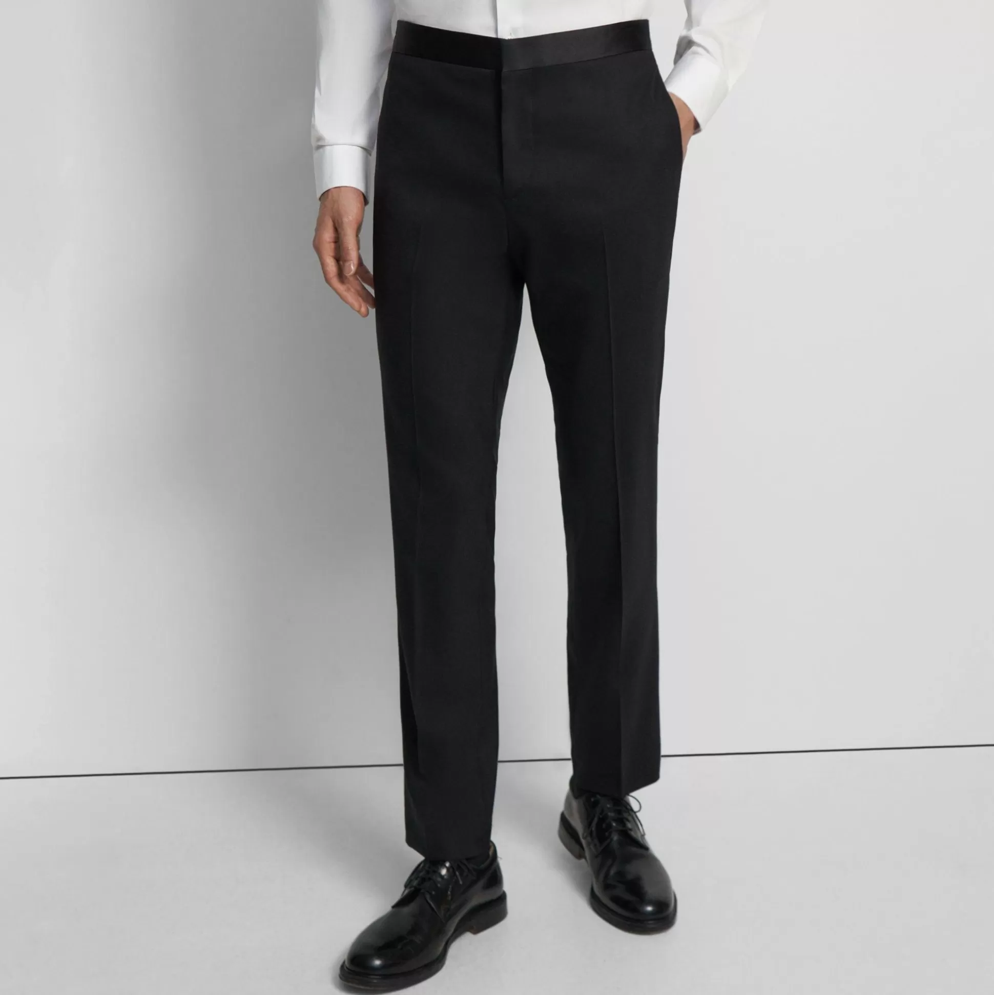 Theory Mayer Tuxedo Pant In Stretch Wool-Men Suits | Pants