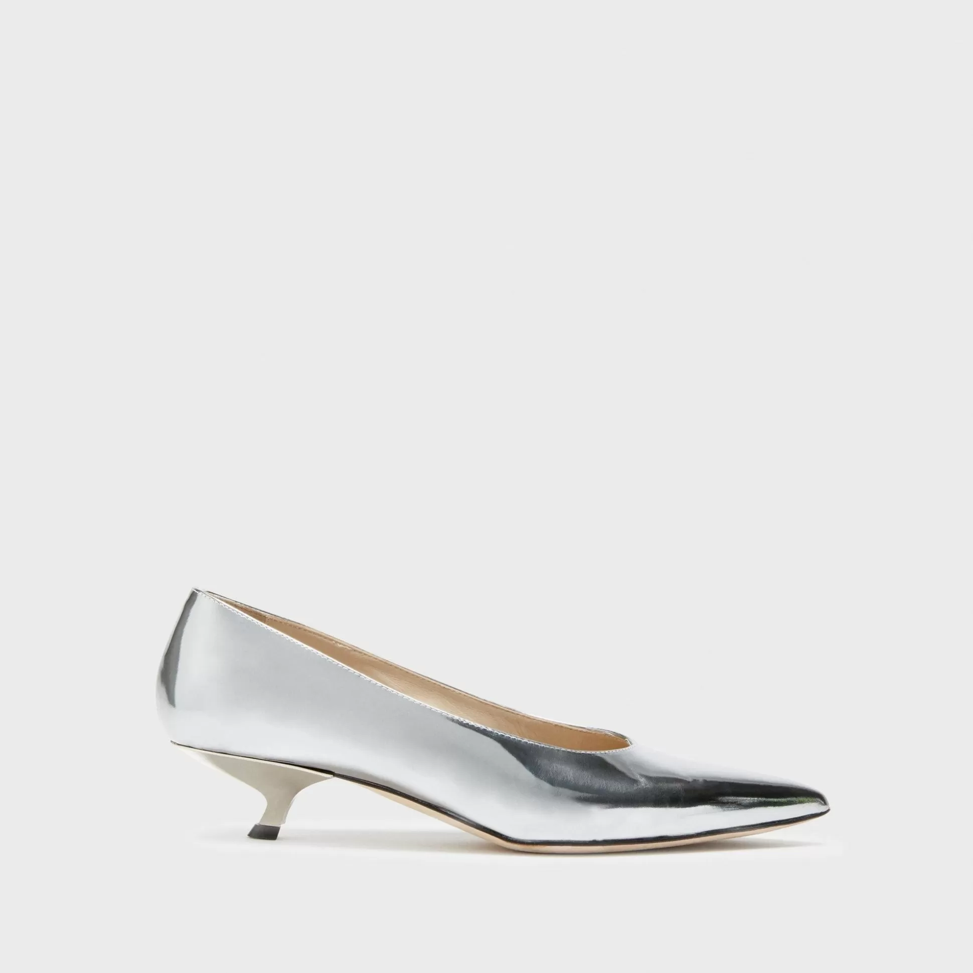 Theory Micro Pump In Metallic Leather-Women Shoes