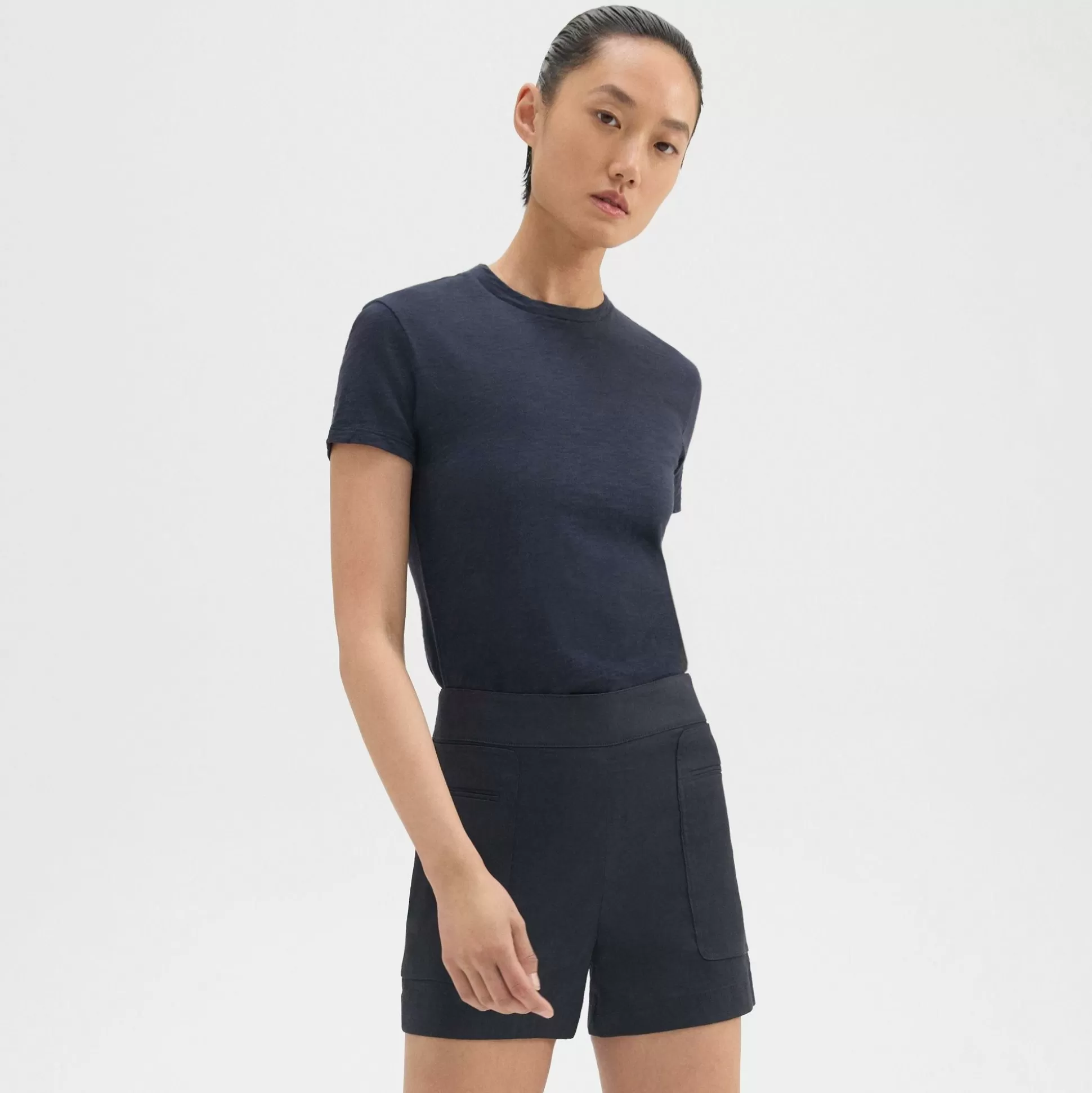 Theory Mini Utility Short In Good Linen-Women Shorts | Pants