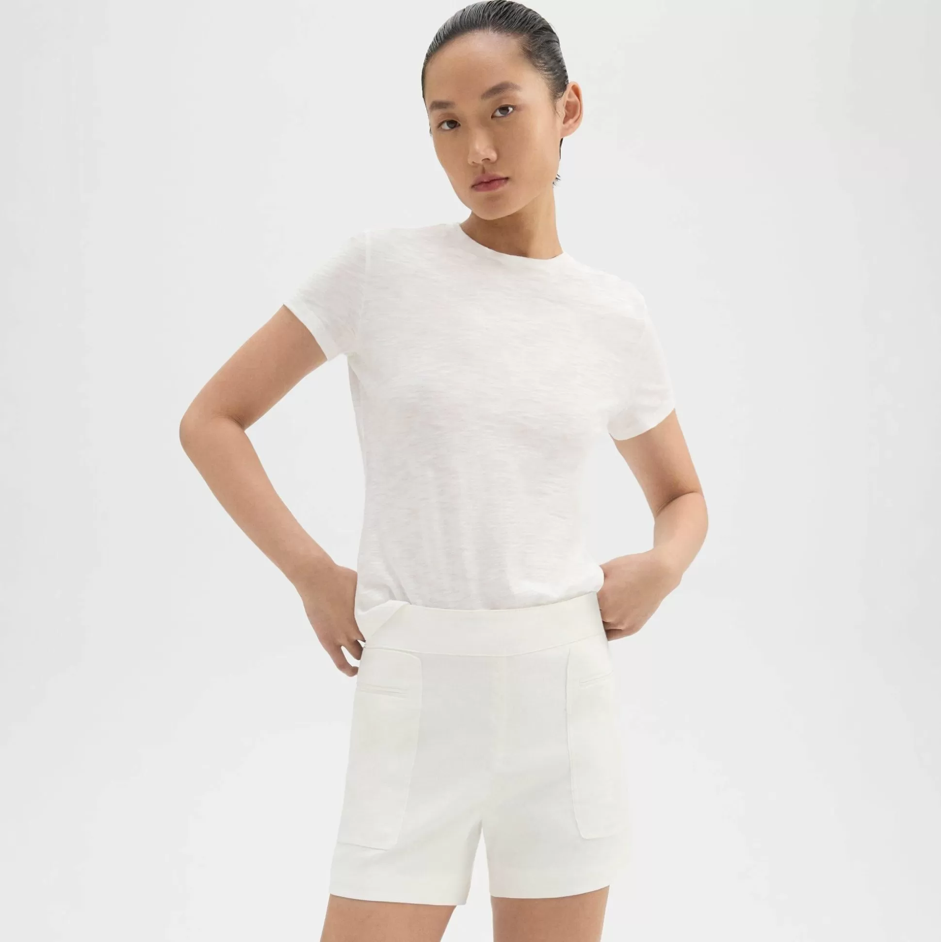 Theory Mini Utility Short In Good Linen-Women Shorts | Pants