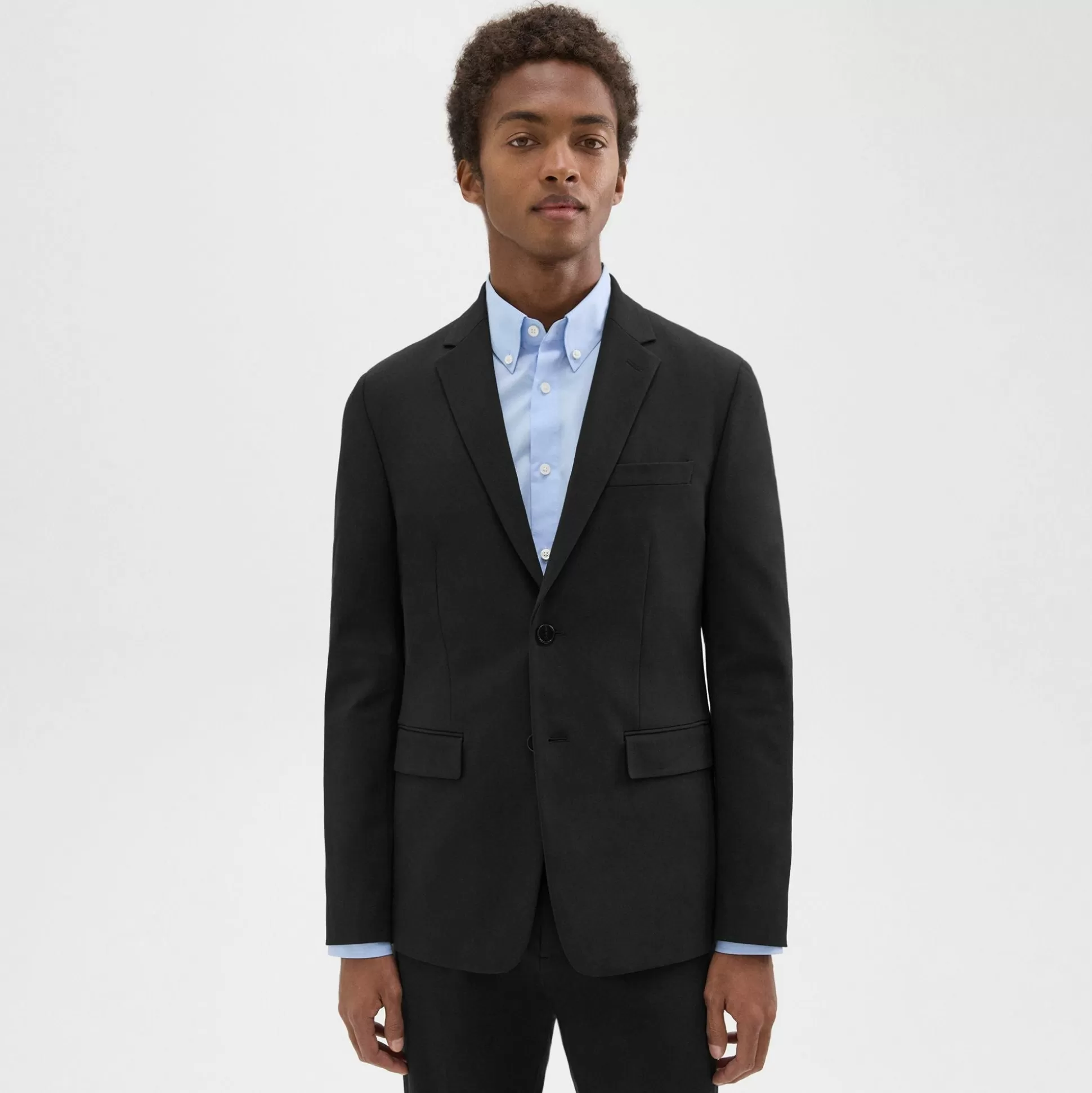 Theory Morton Blazer In Stretch Cotton-Men Blazers + Jackets