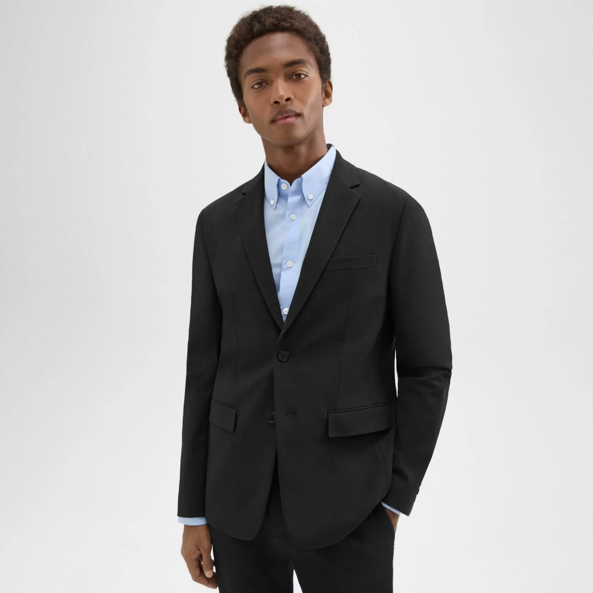 Theory Morton Blazer In Stretch Cotton-Men Blazers + Jackets