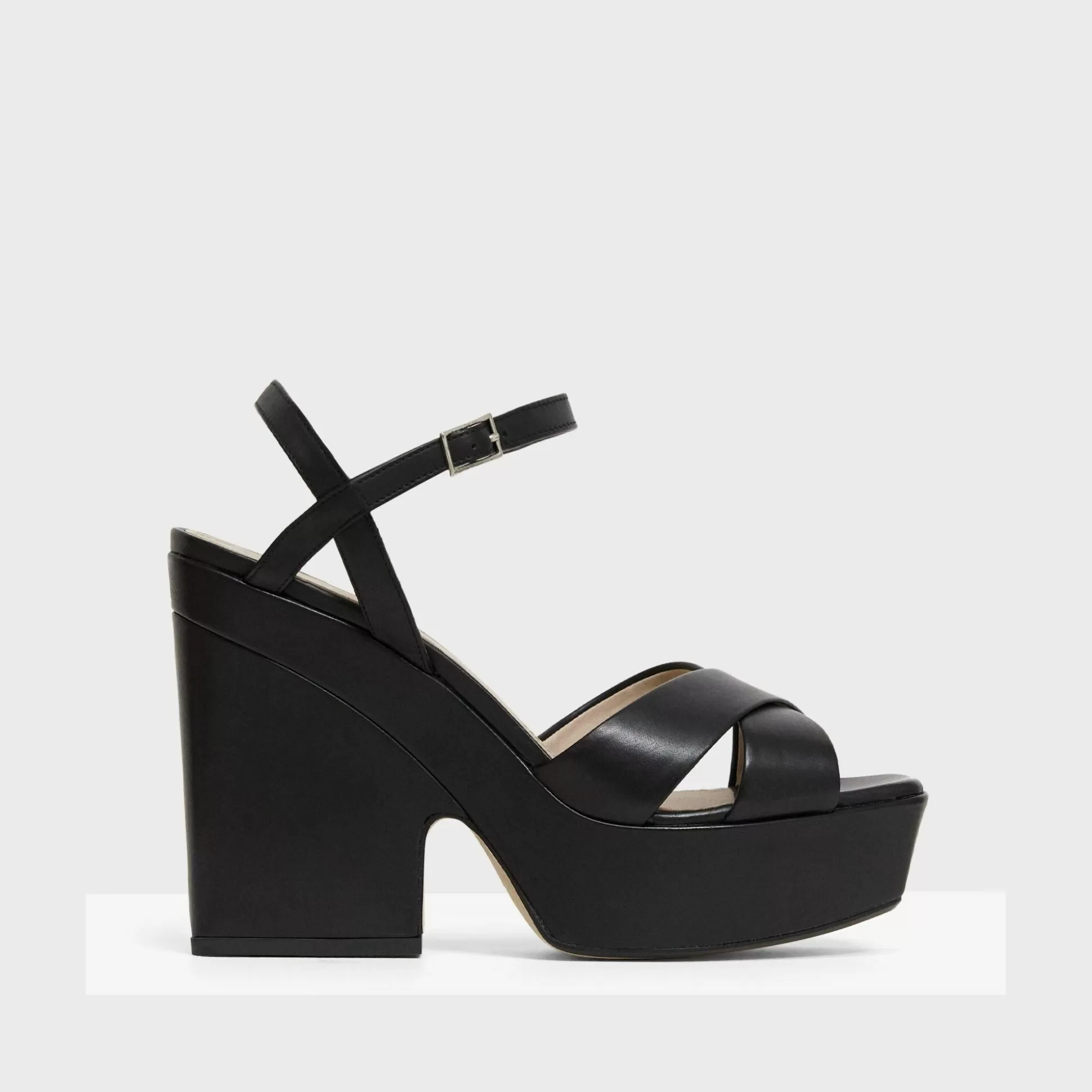 Theory Platform Wedge Sandal In Leather-Women Shoes