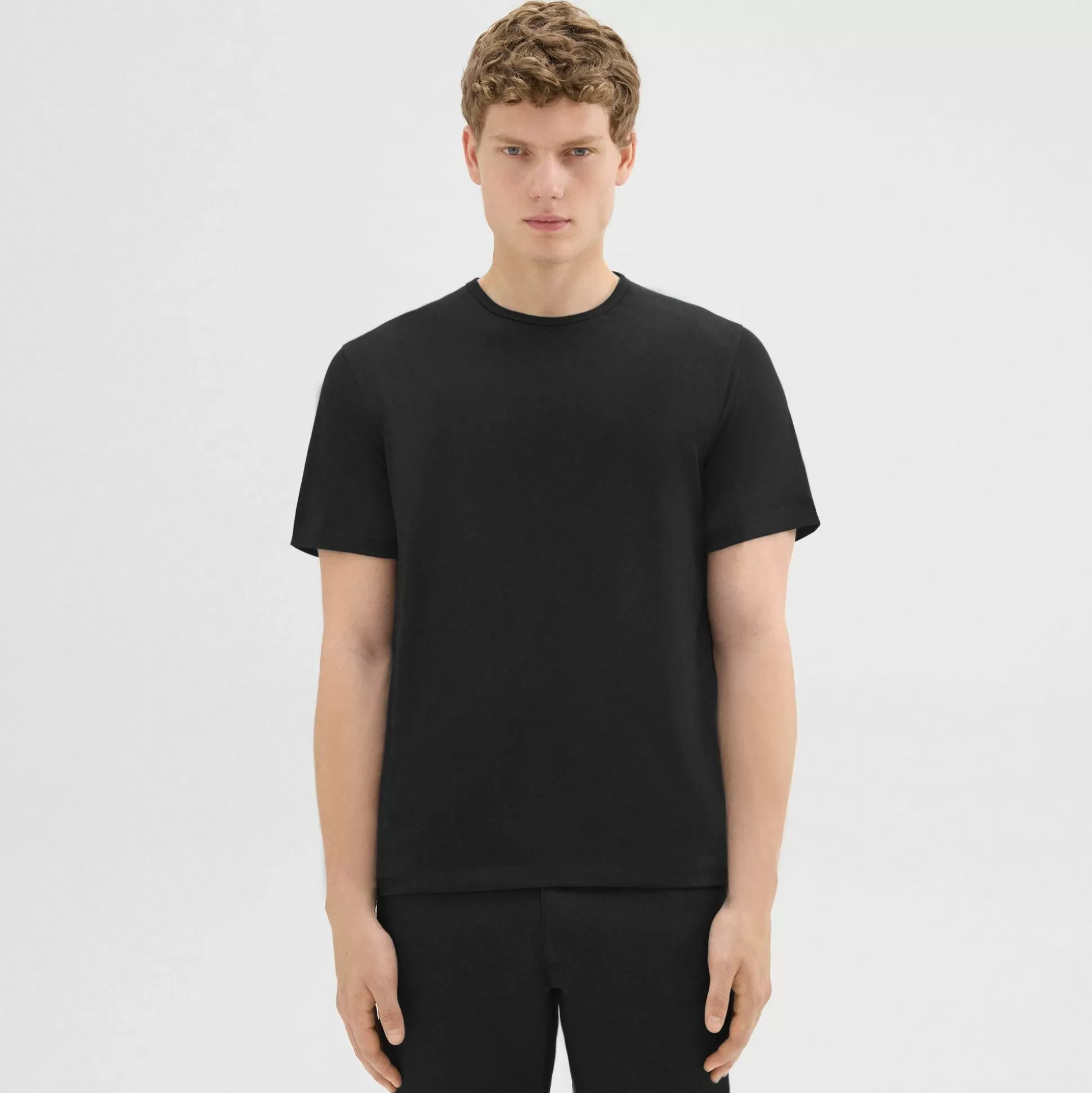 Theory Precise Tee In Luxe Cotton Jersey-Men T-shirts + Polos