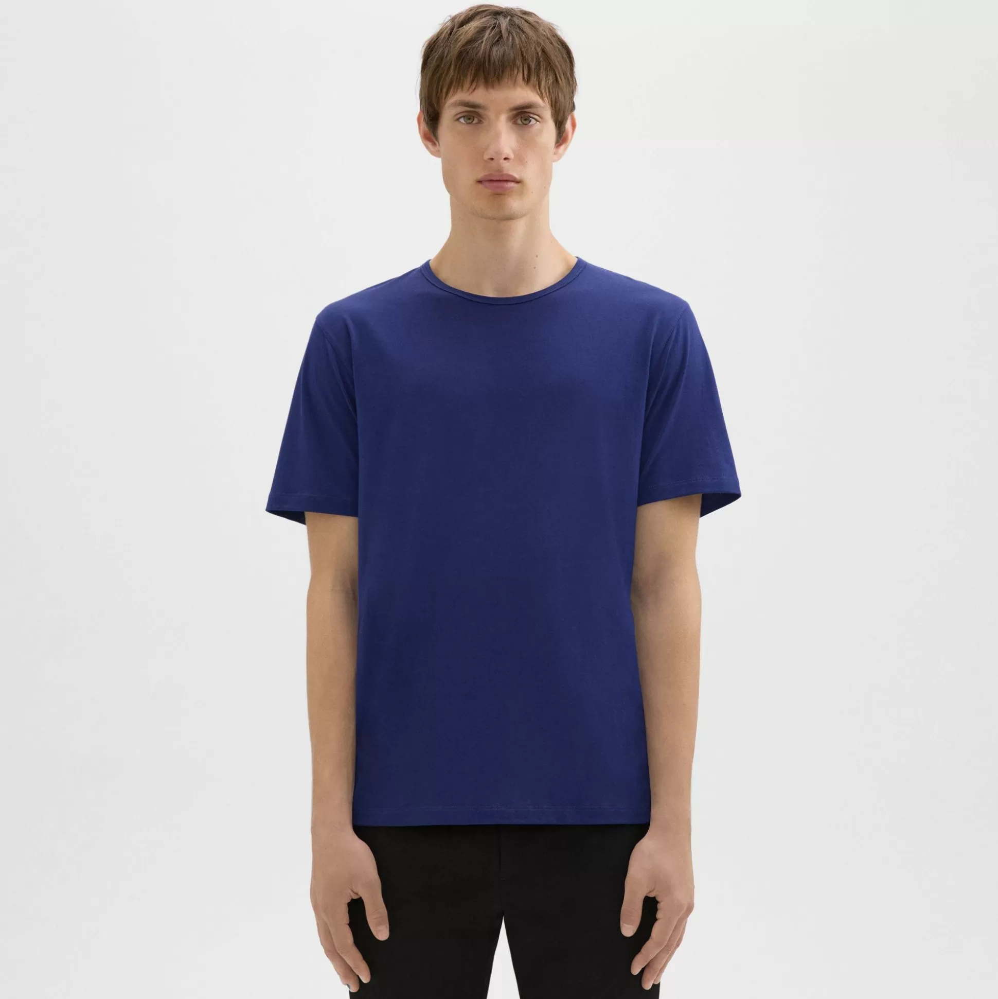 Theory Precise Tee In Luxe Cotton Jersey-Men T-shirts + Polos