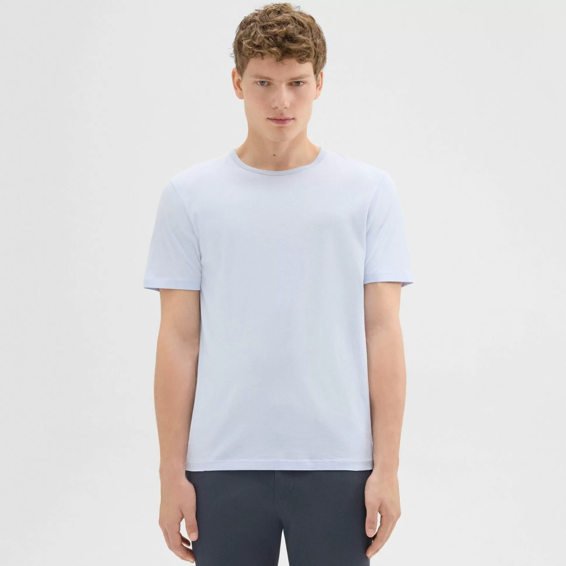 Theory Precise Tee In Luxe Cotton Jersey-Men T-shirts + Polos