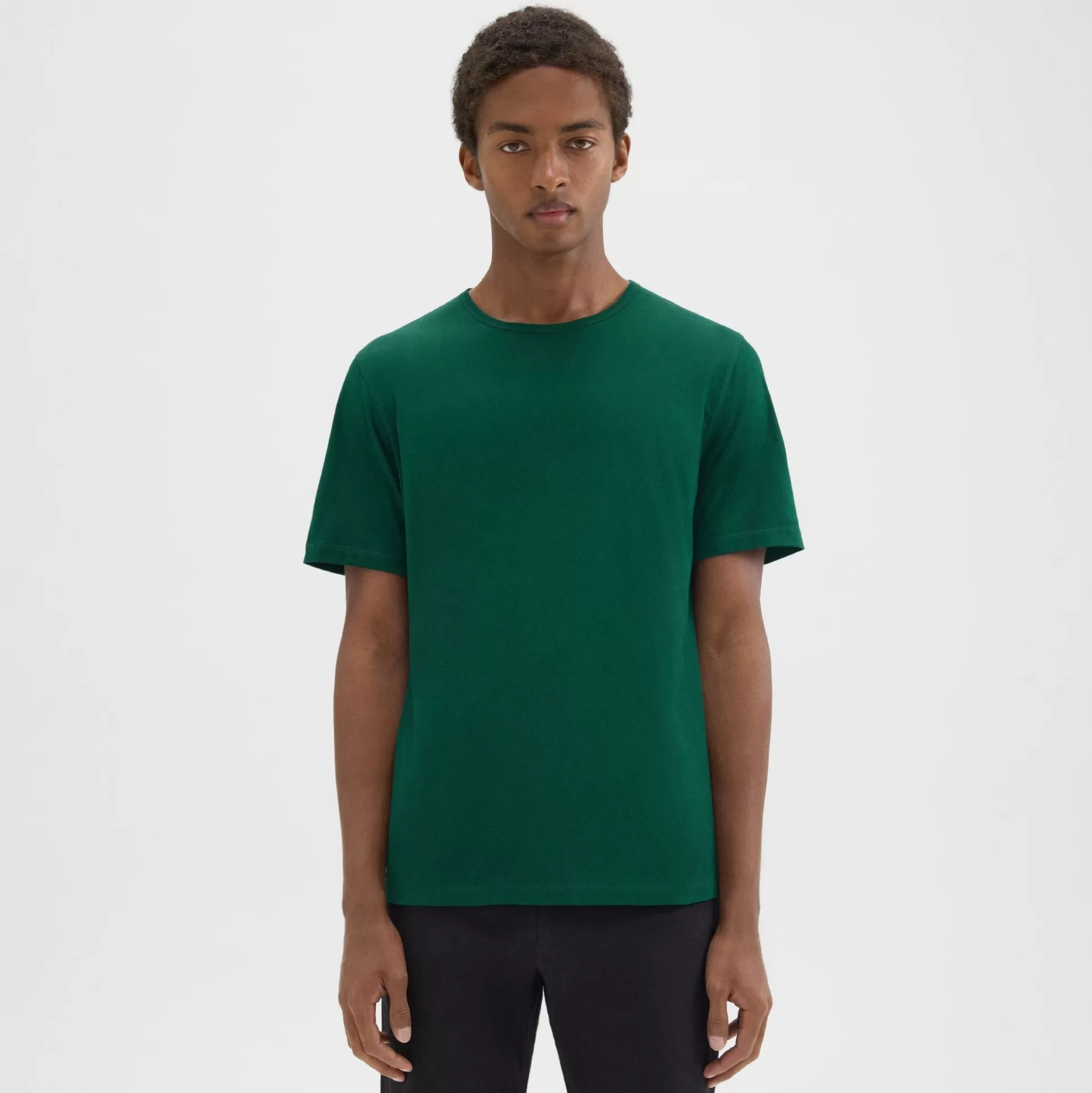 Theory Precise Tee In Luxe Cotton Jersey-Men T-shirts + Polos