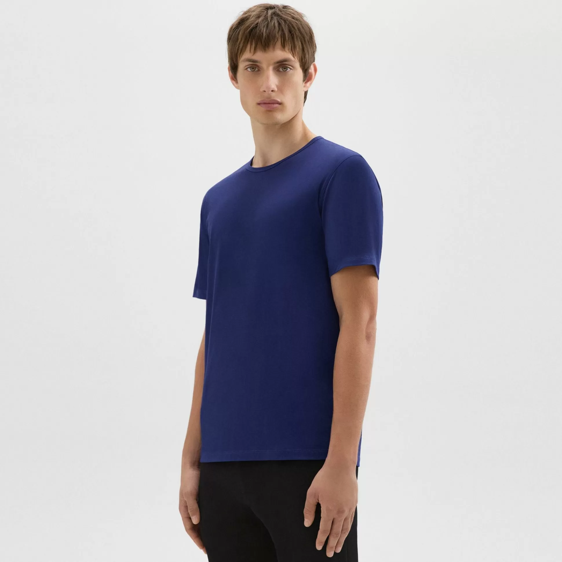 Theory Precise Tee In Luxe Cotton Jersey-Men T-shirts + Polos