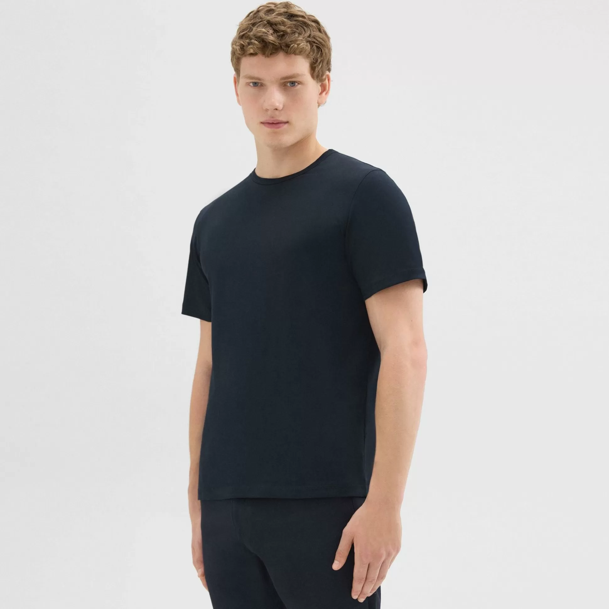 Theory Precise Tee In Luxe Cotton Jersey-Men T-shirts + Polos