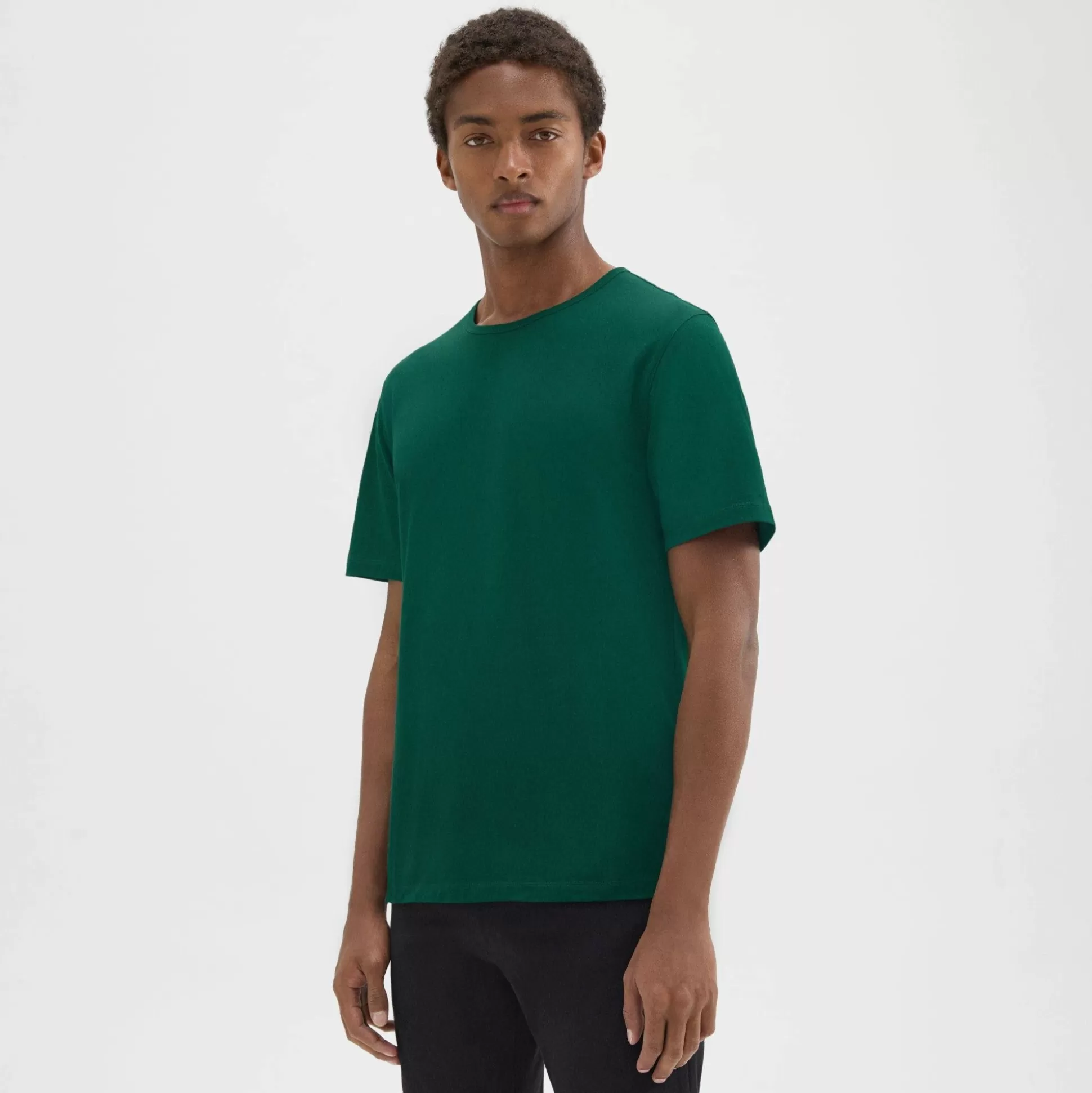 Theory Precise Tee In Luxe Cotton Jersey-Men T-shirts + Polos