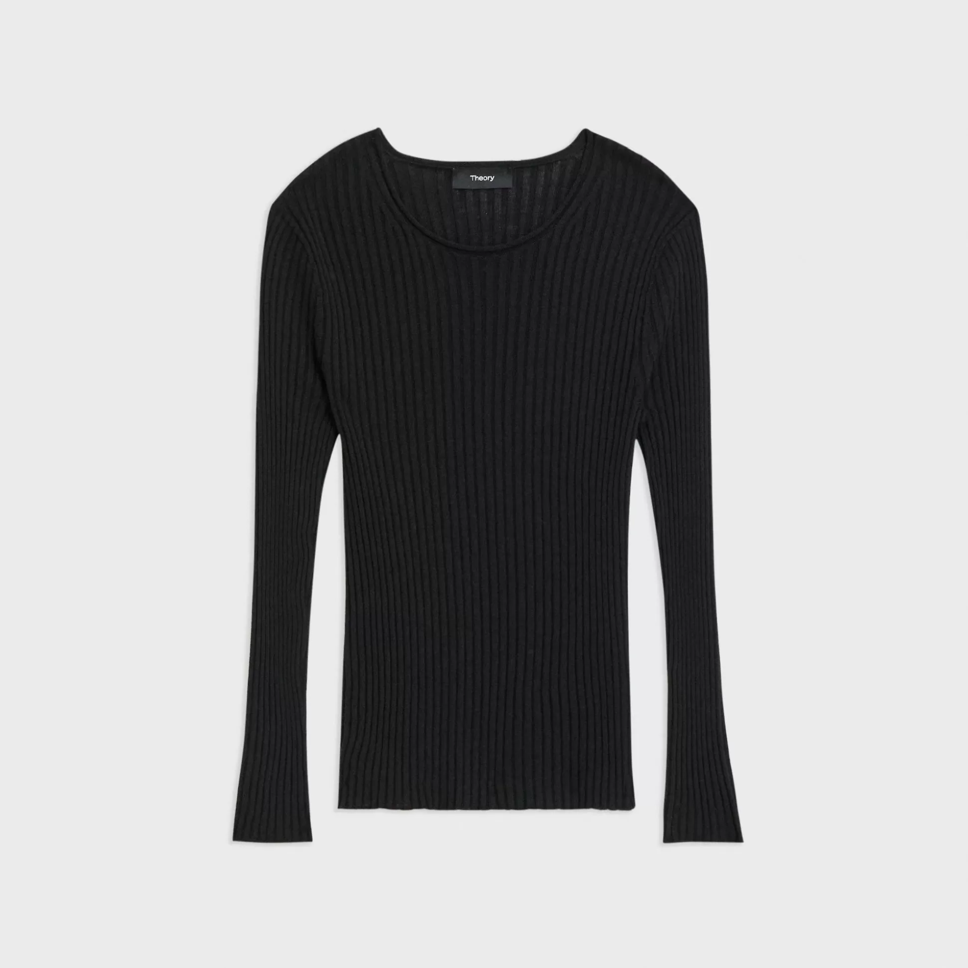 Theory Rib Knit Top In Regal Wool-Women Sweaters + Cardigans