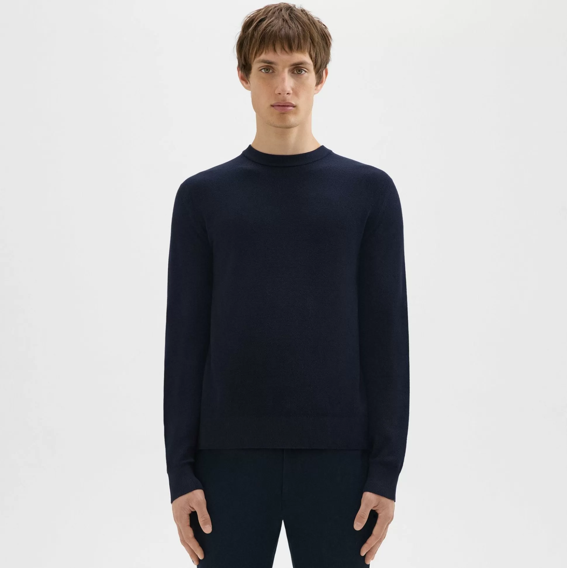 Theory Riland Sweater In Light Bilen-Men Sweaters + Cardigans