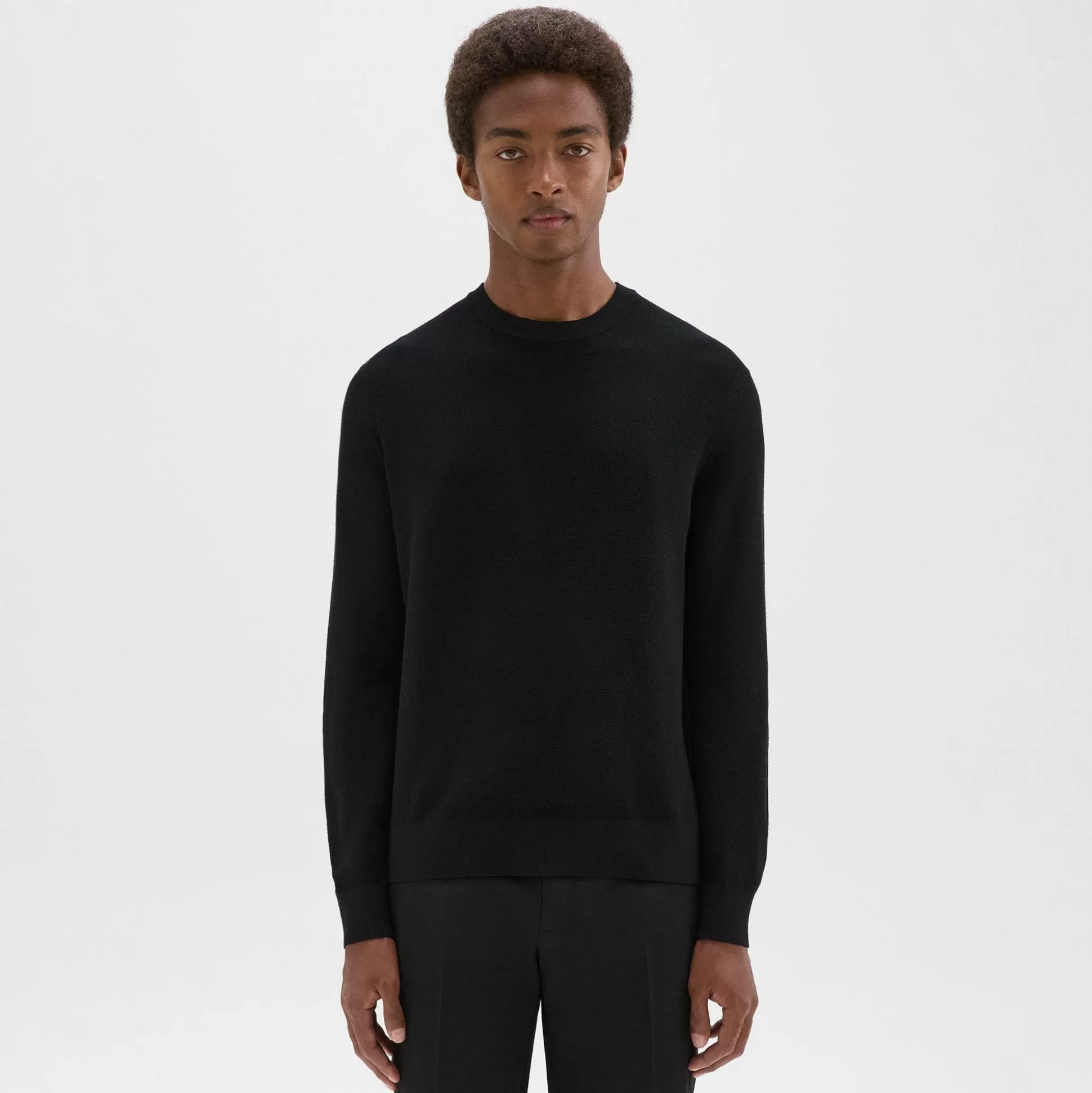 Theory Riland Sweater In Light Bilen-Men Sweaters + Cardigans