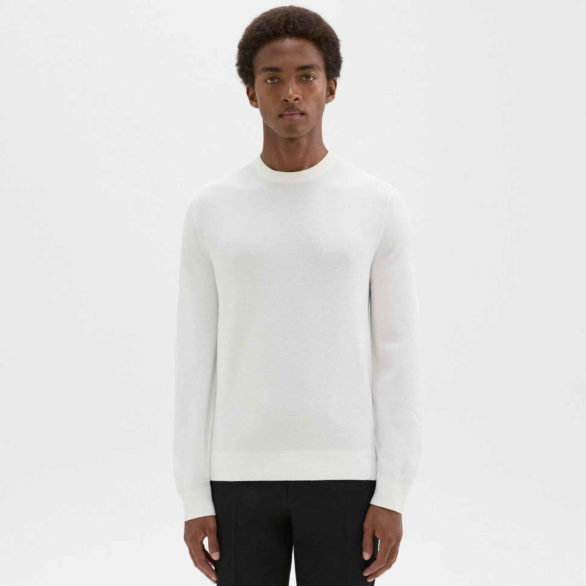 Theory Riland Sweater In Light Bilen-Men Sweaters + Cardigans