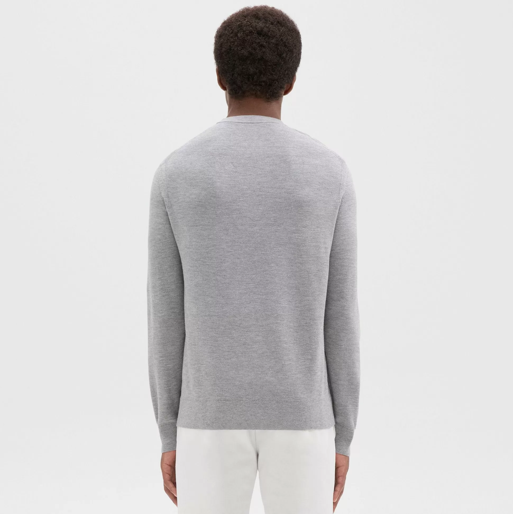 Theory Riland Sweater In Light Bilen-Men Sweaters + Cardigans